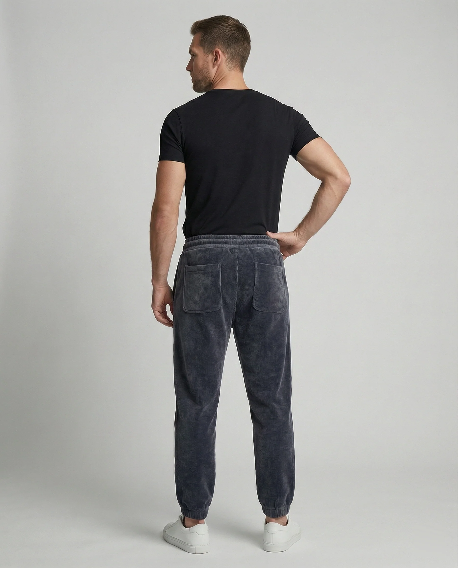 Herren Jogginghose gerippt schmal - Image 5