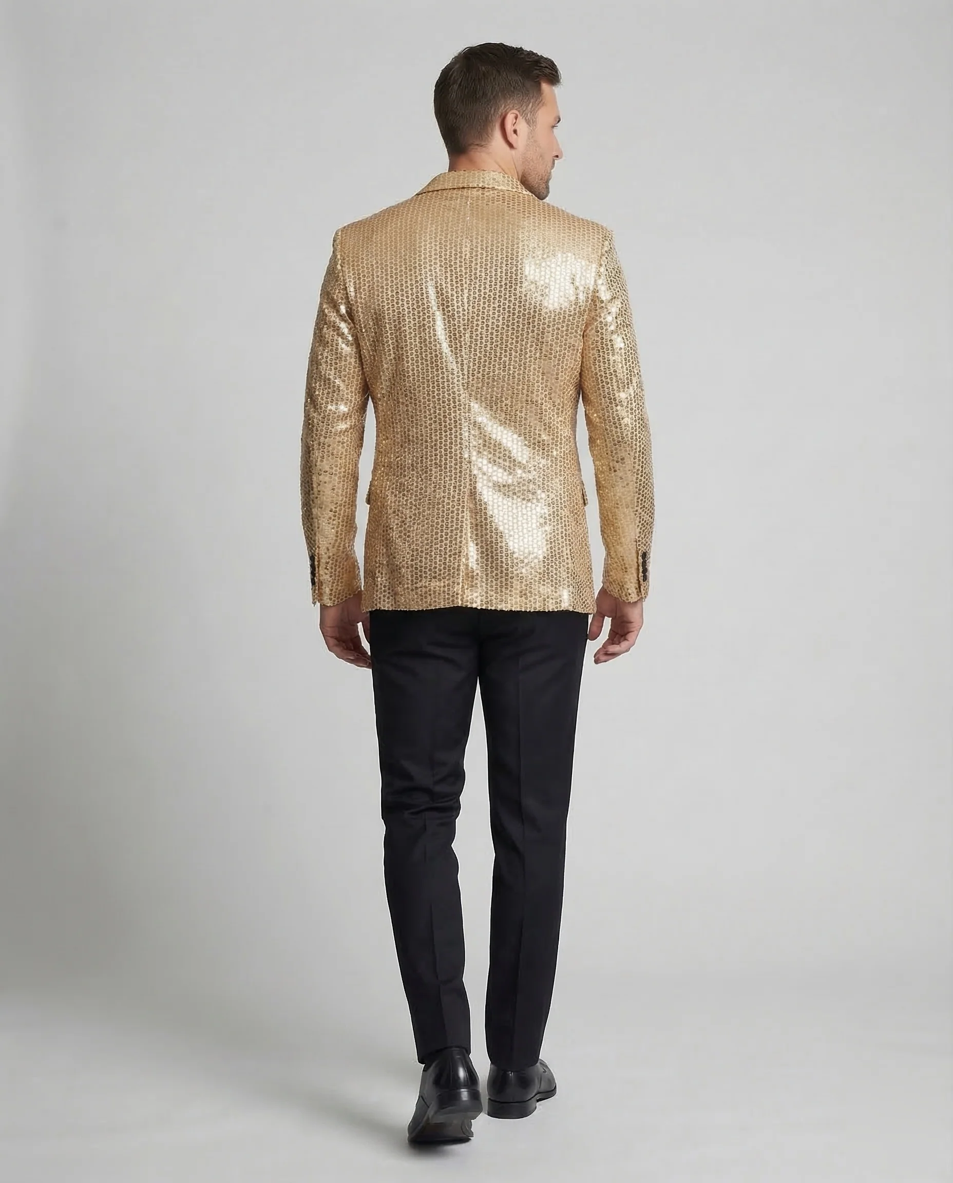 Herren Pailletten Blazer Slim - Image 4