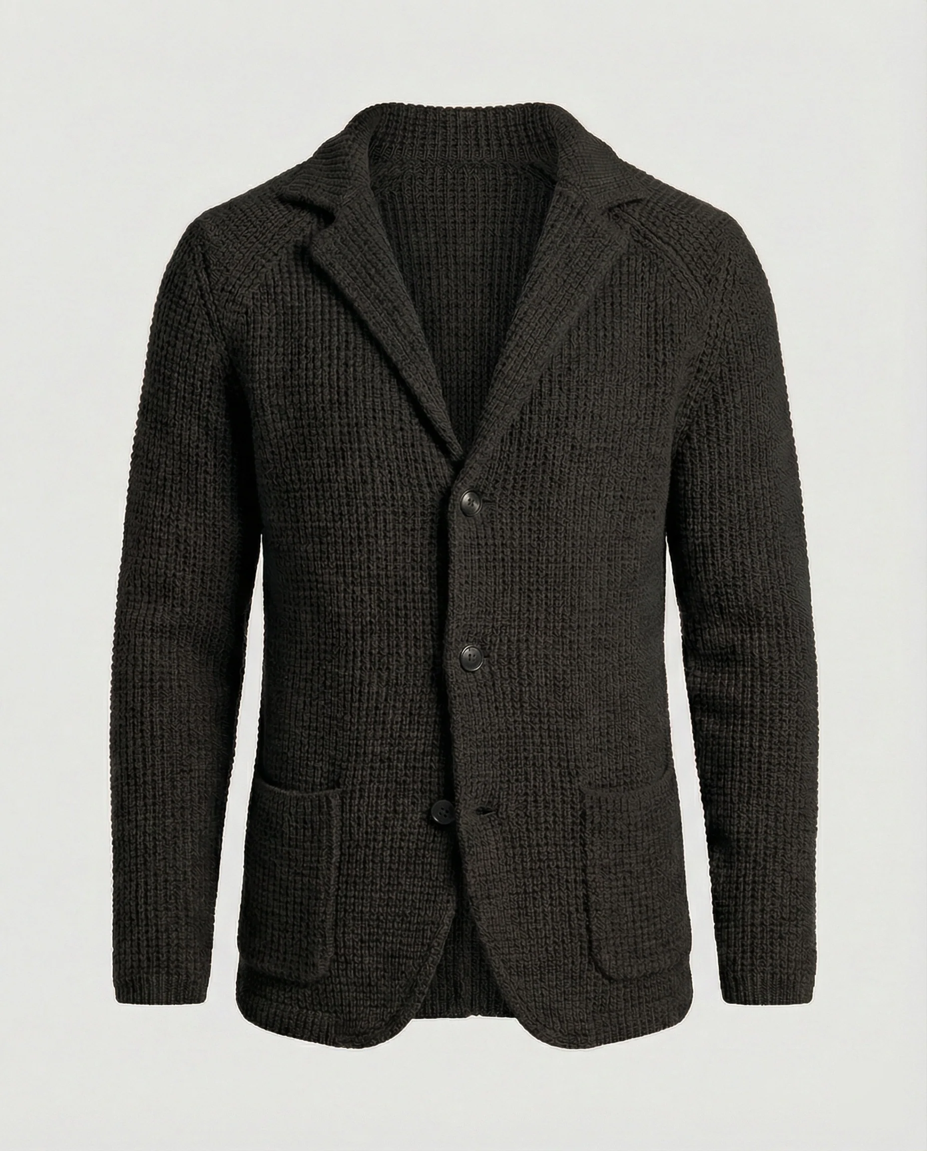 Herren Strickblazer mit Reverskragen - Image 2
