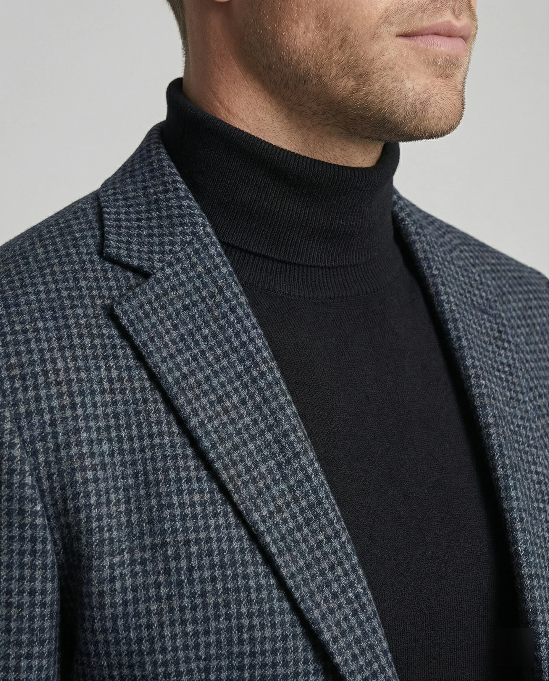 Herren Sakko Hahnentritt Zwei Knopf - Image 4
