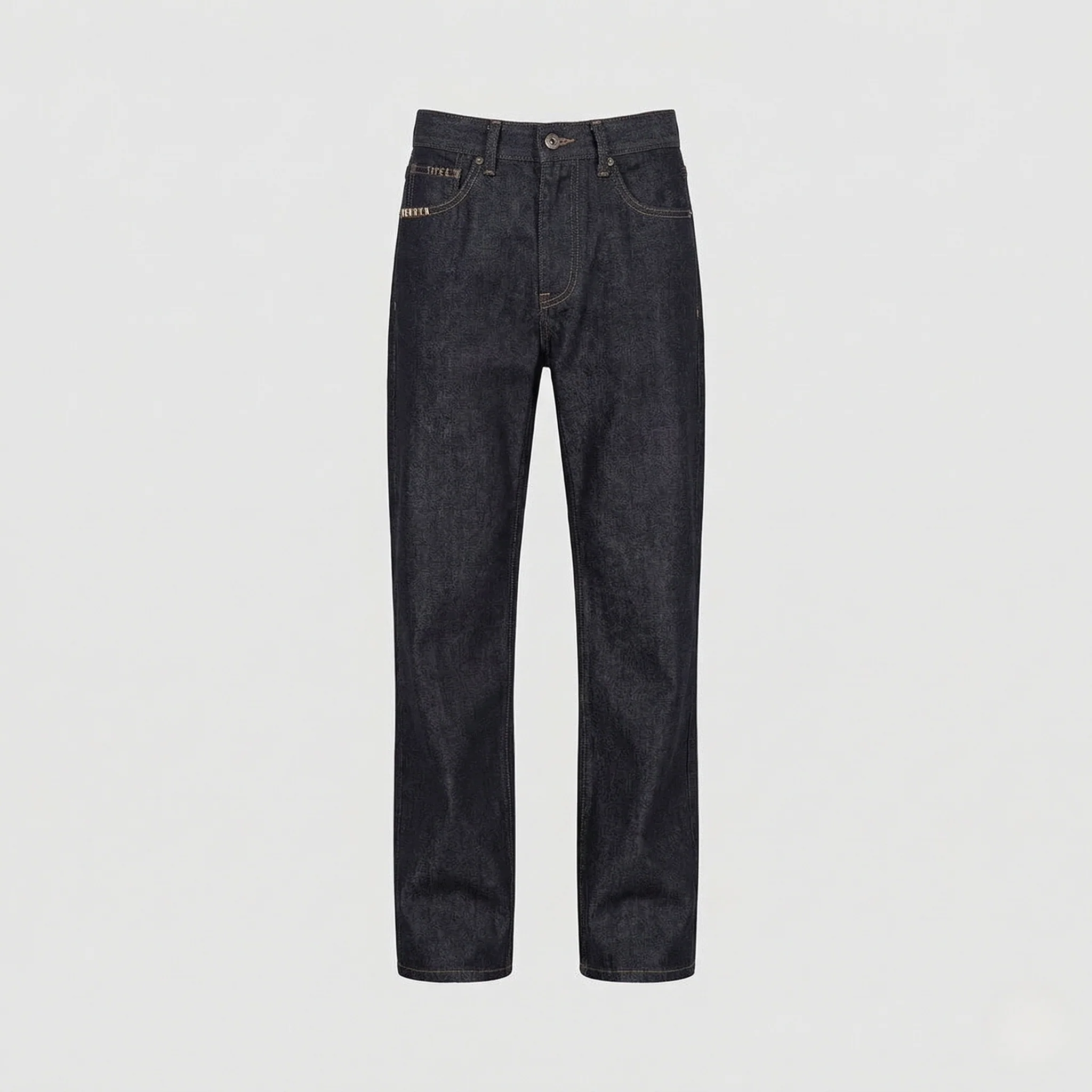Herren Relax Jeans High Waist aus Raw Denim