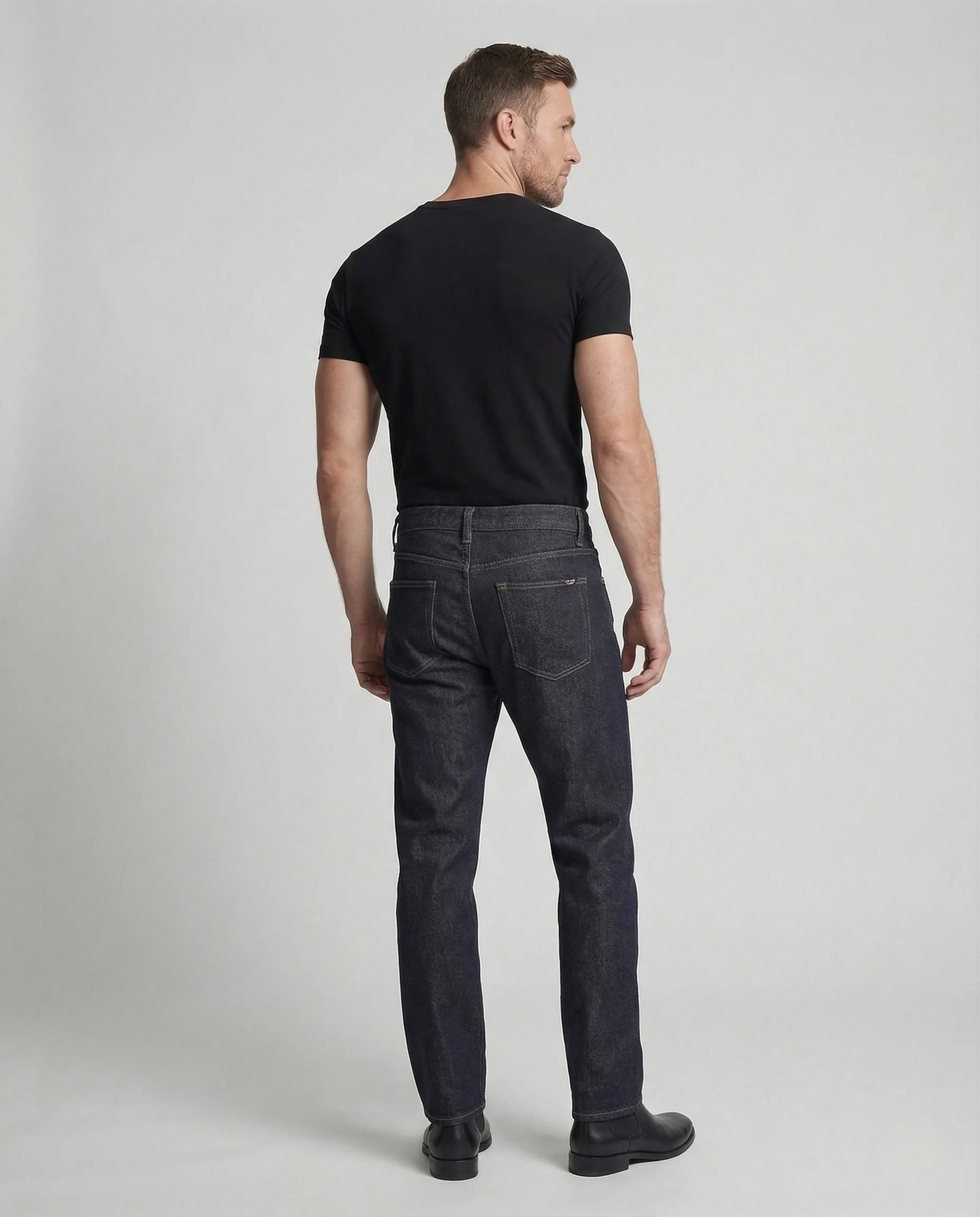 Herren Relax Jeans High Waist aus Raw Denim - Image 2