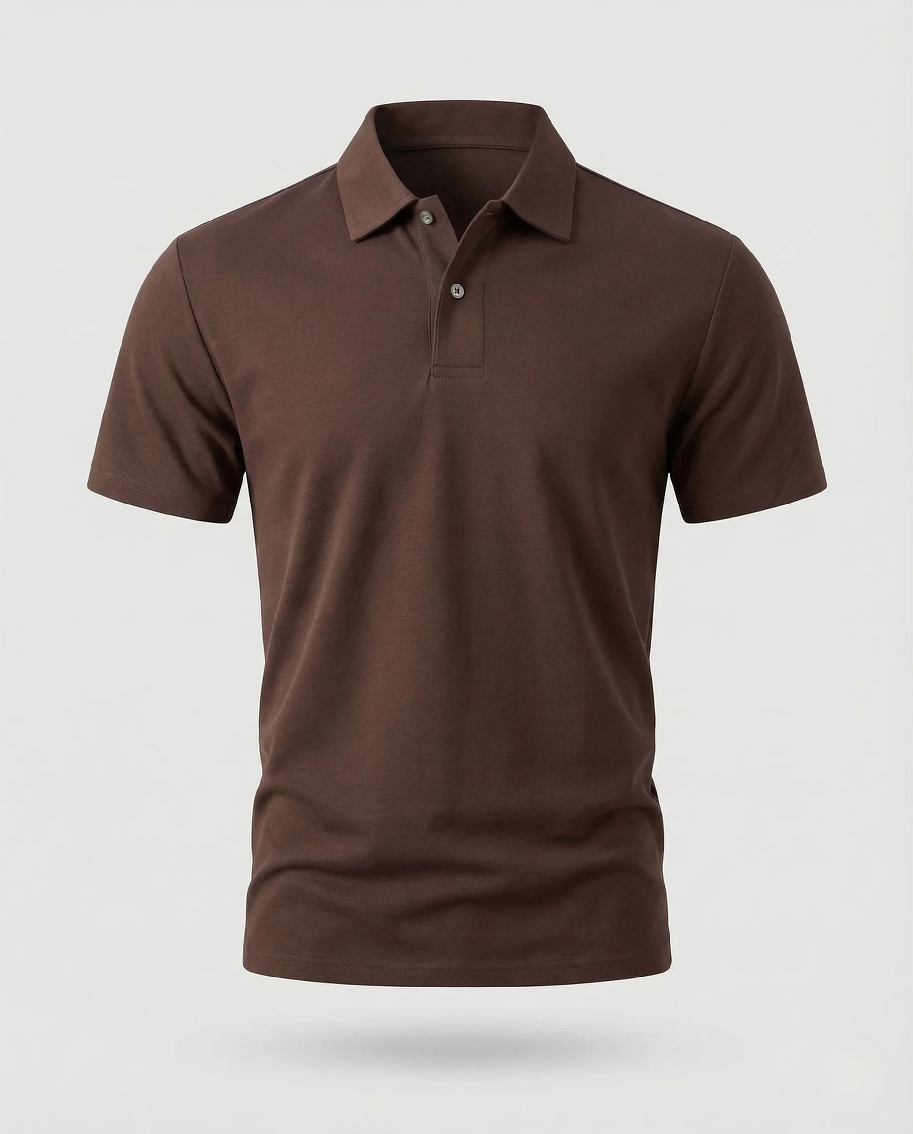 Herren Baumwoll Jersey Poloshirt minimalistisch - Image 5