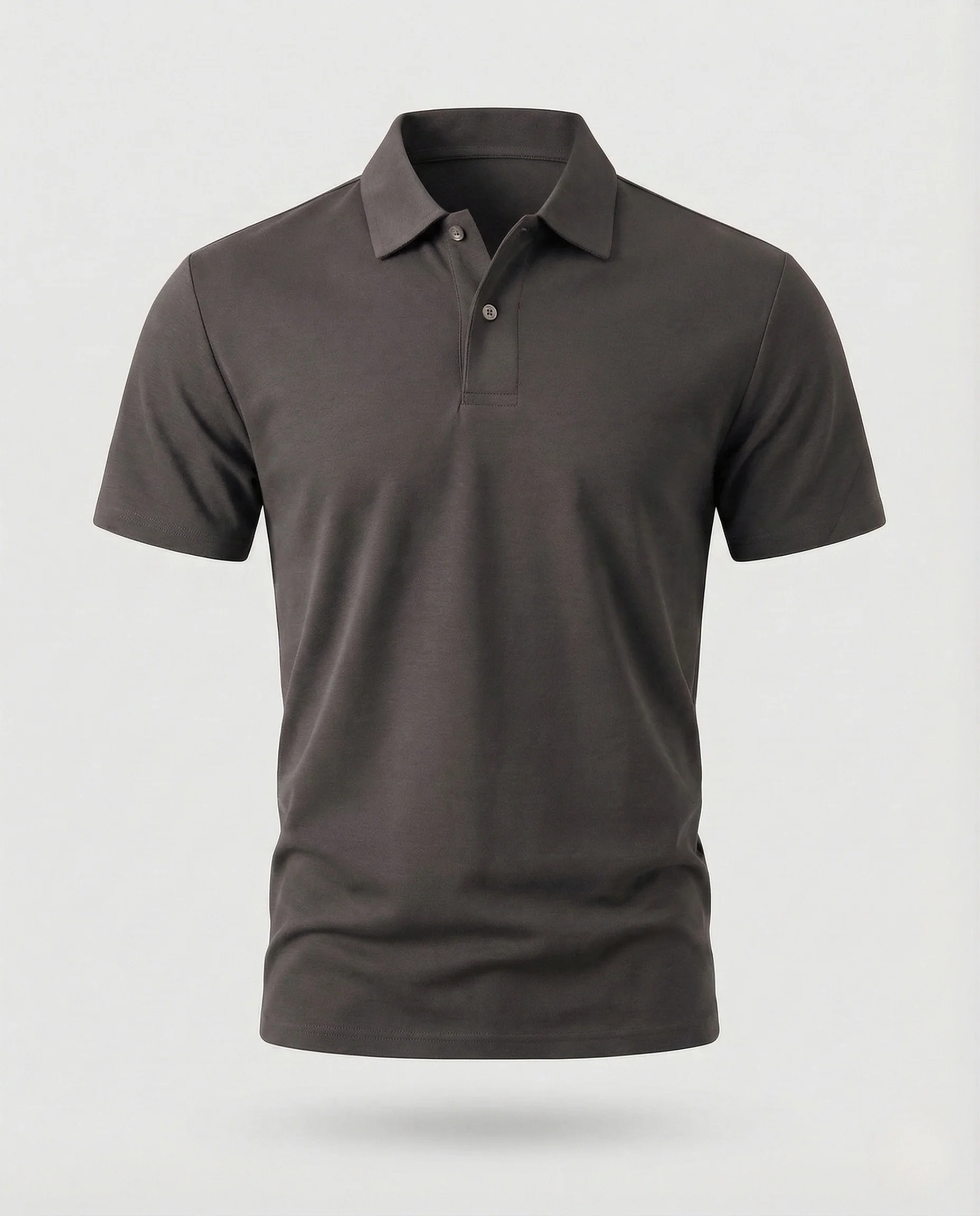 Herren Baumwoll Jersey Poloshirt minimalistisch - Image 8