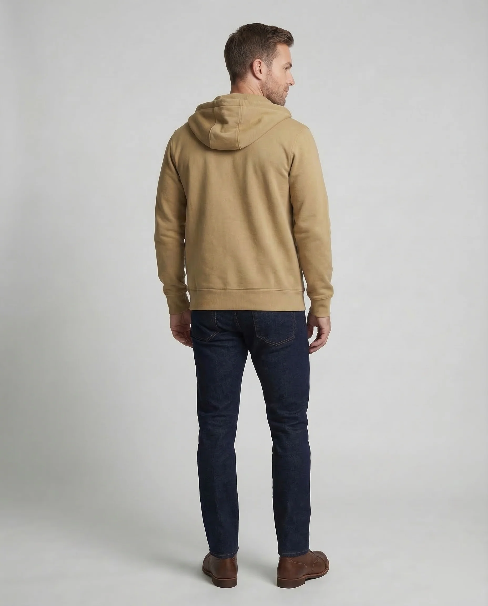 Kapuzenjacke Baumwollmix Mit Reißverschluss Herren - Image 4