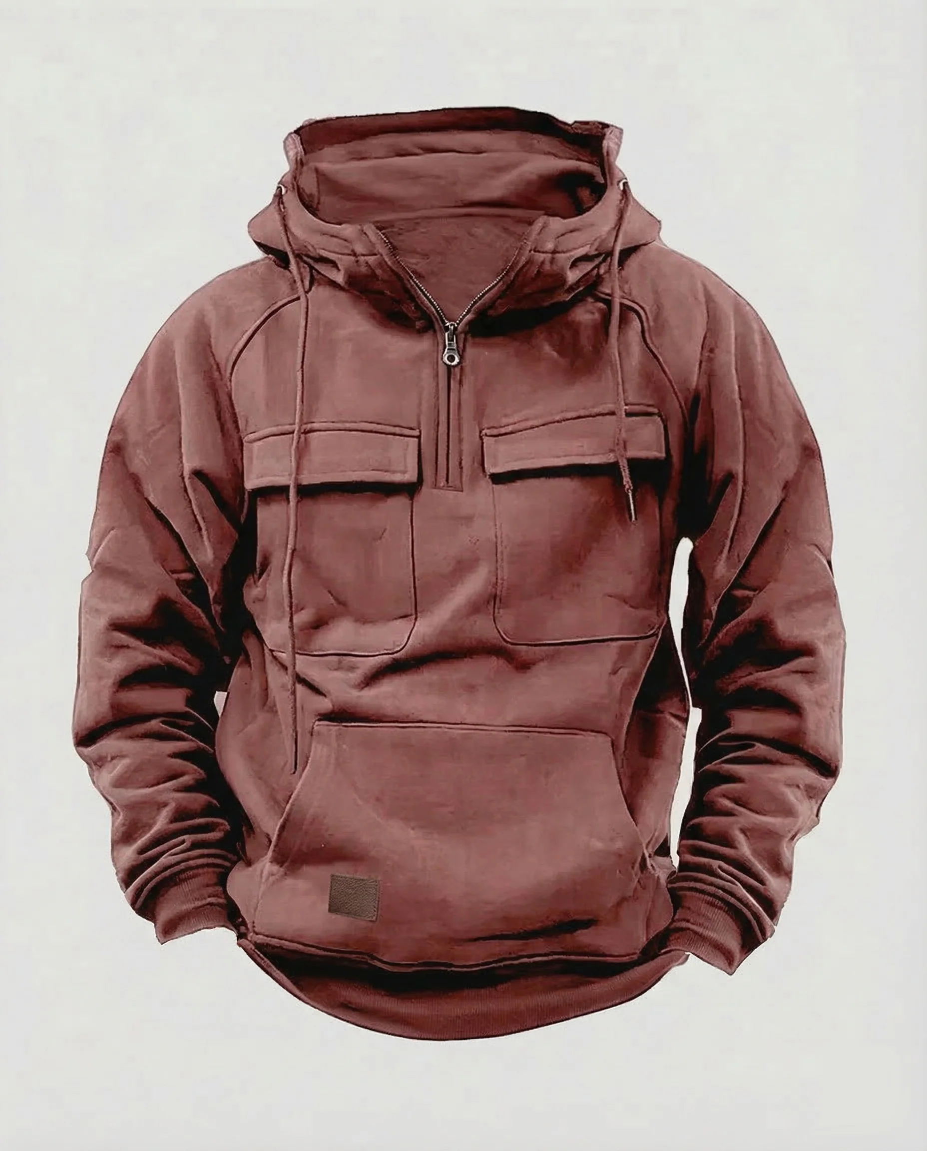 Kapuzenpullover Halbzip Utility Herren - Image 6