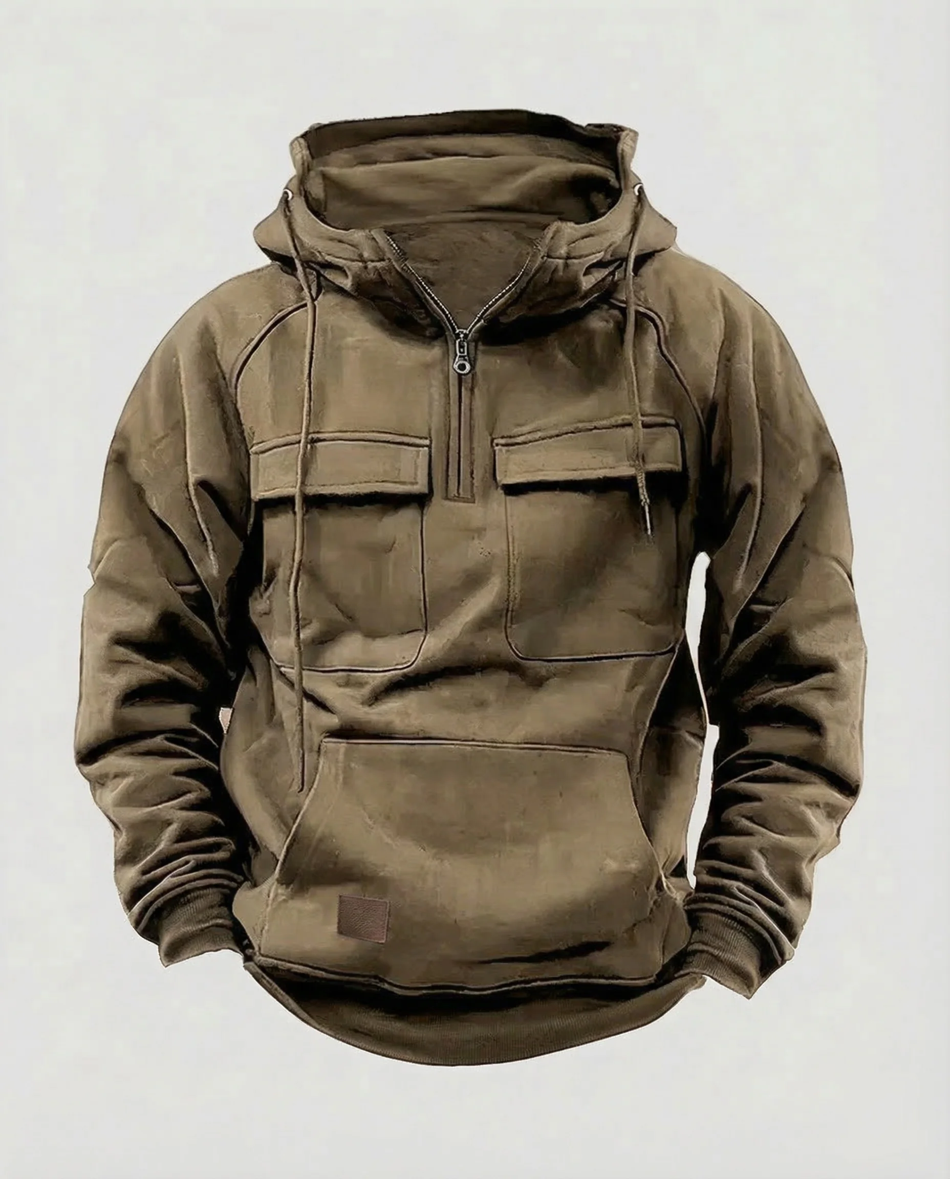 Kapuzenpullover Halbzip Utility Herren - Image 9