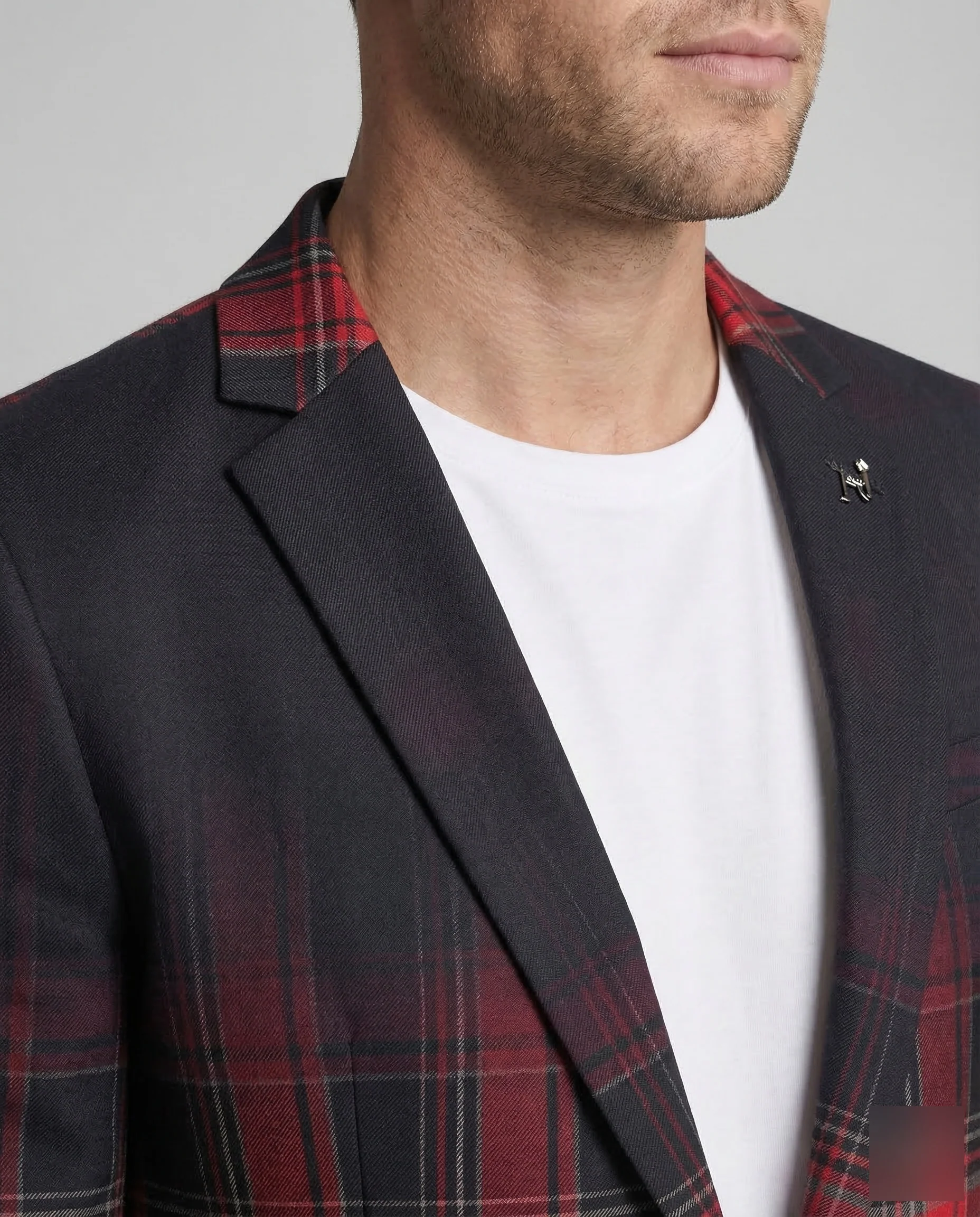 Herren Karo Sakko Slim - Image 3