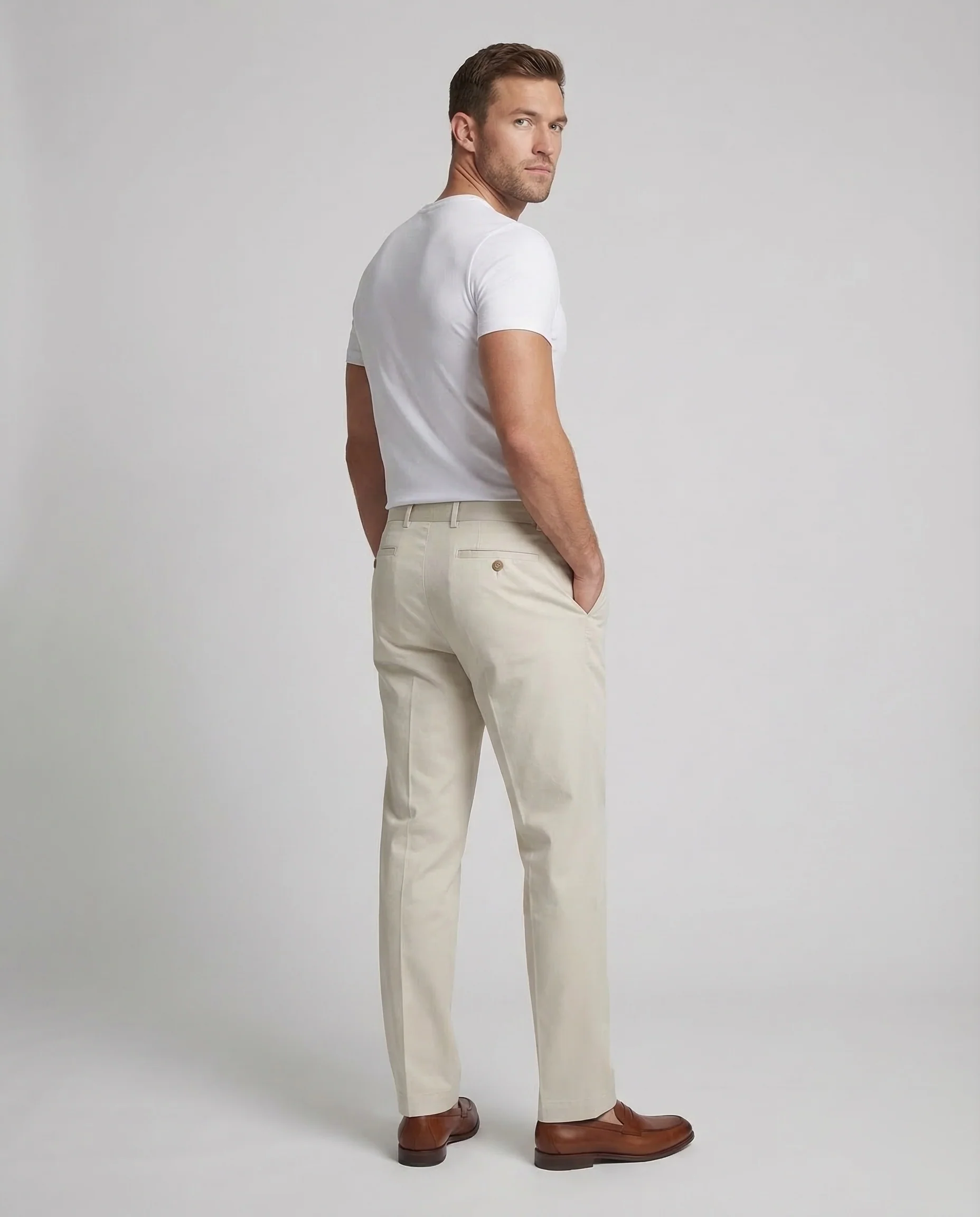Herren Bundfaltenhose Stretch - Image 4