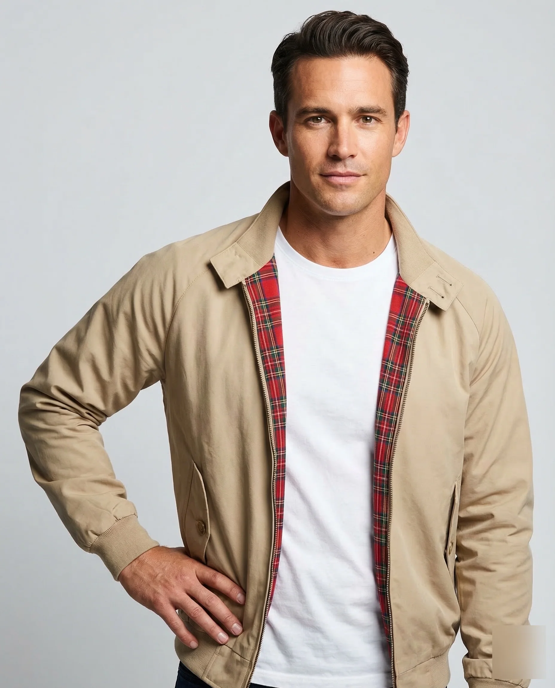 Herren Harrington Jacke Karo - Image 2