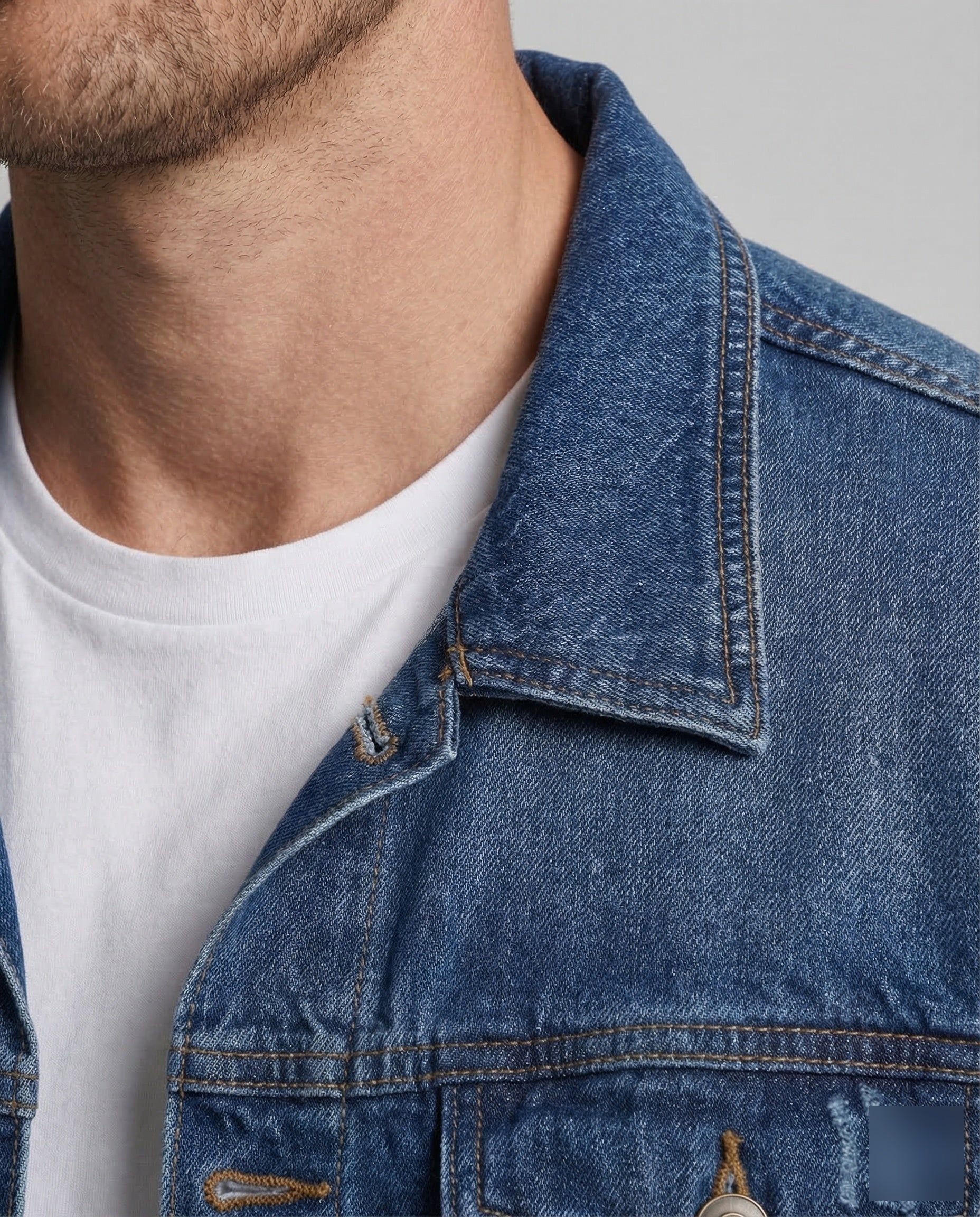 Herren Trucker Jeansjacke Klassisch - Image 3