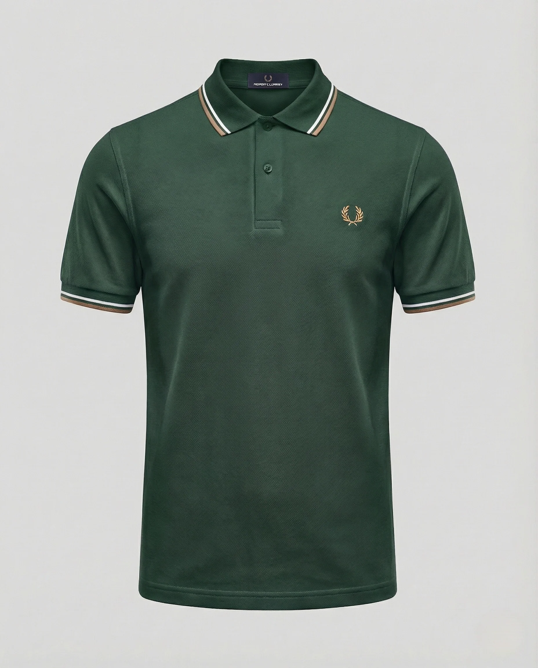 Herren Klassisches Piqué Poloshirt Slim Fit mit Brustlogo - Image 11