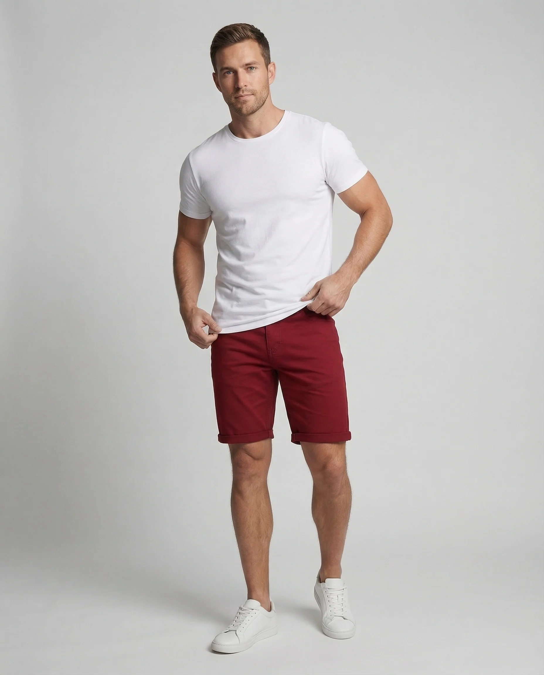Herren Chino Shorts Slim