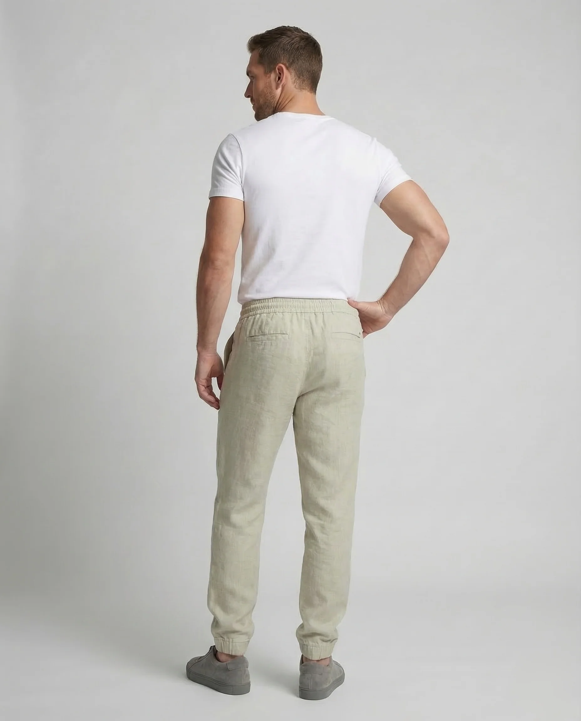 Herren Leinenhose Tapered - Image 4