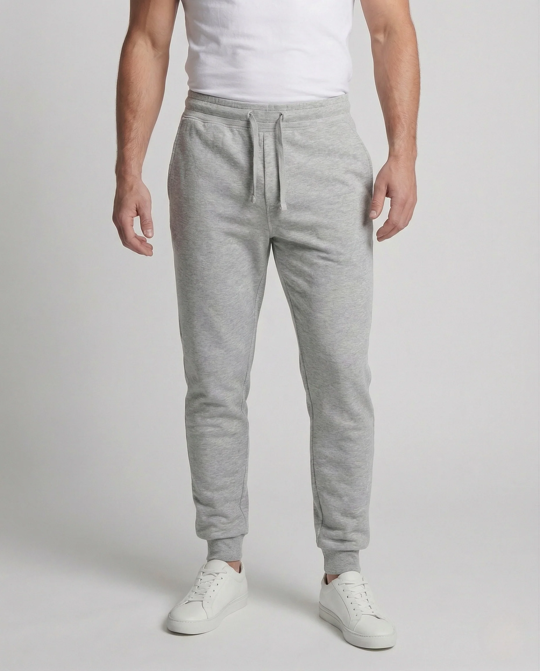 Herren Sweathose konisch mit Elastikbund & Rippbündchen - Image 2