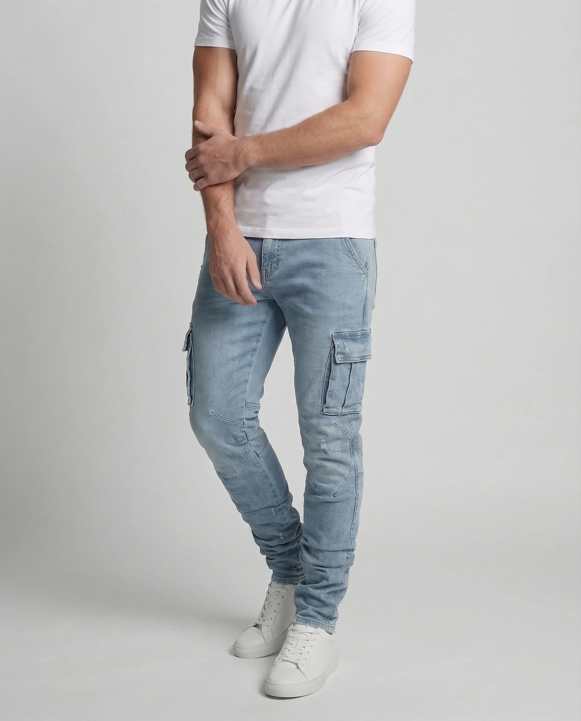 Herren Cargo Jeans Jogger - Image 2