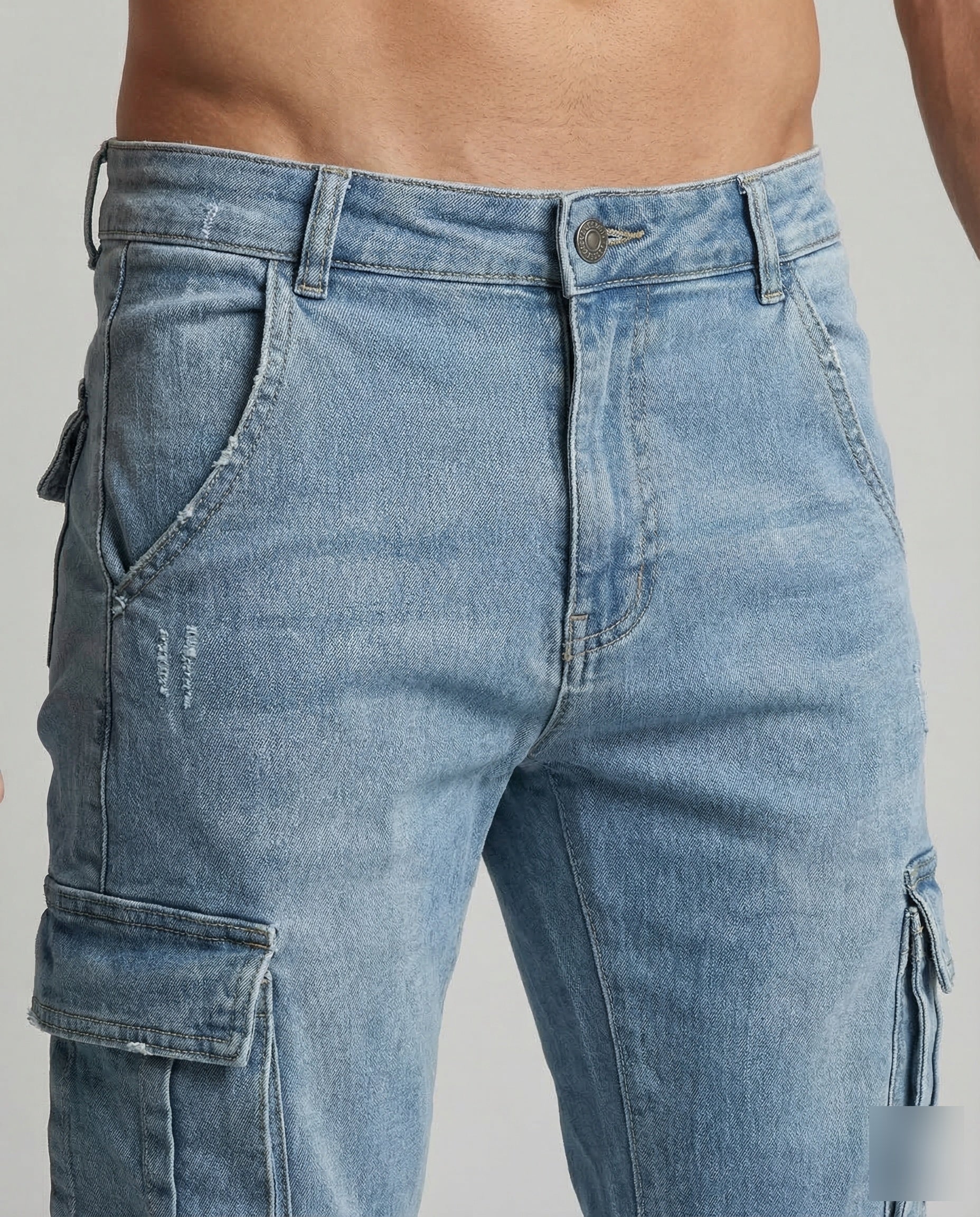 Herren Cargo Jeans Jogger - Image 3