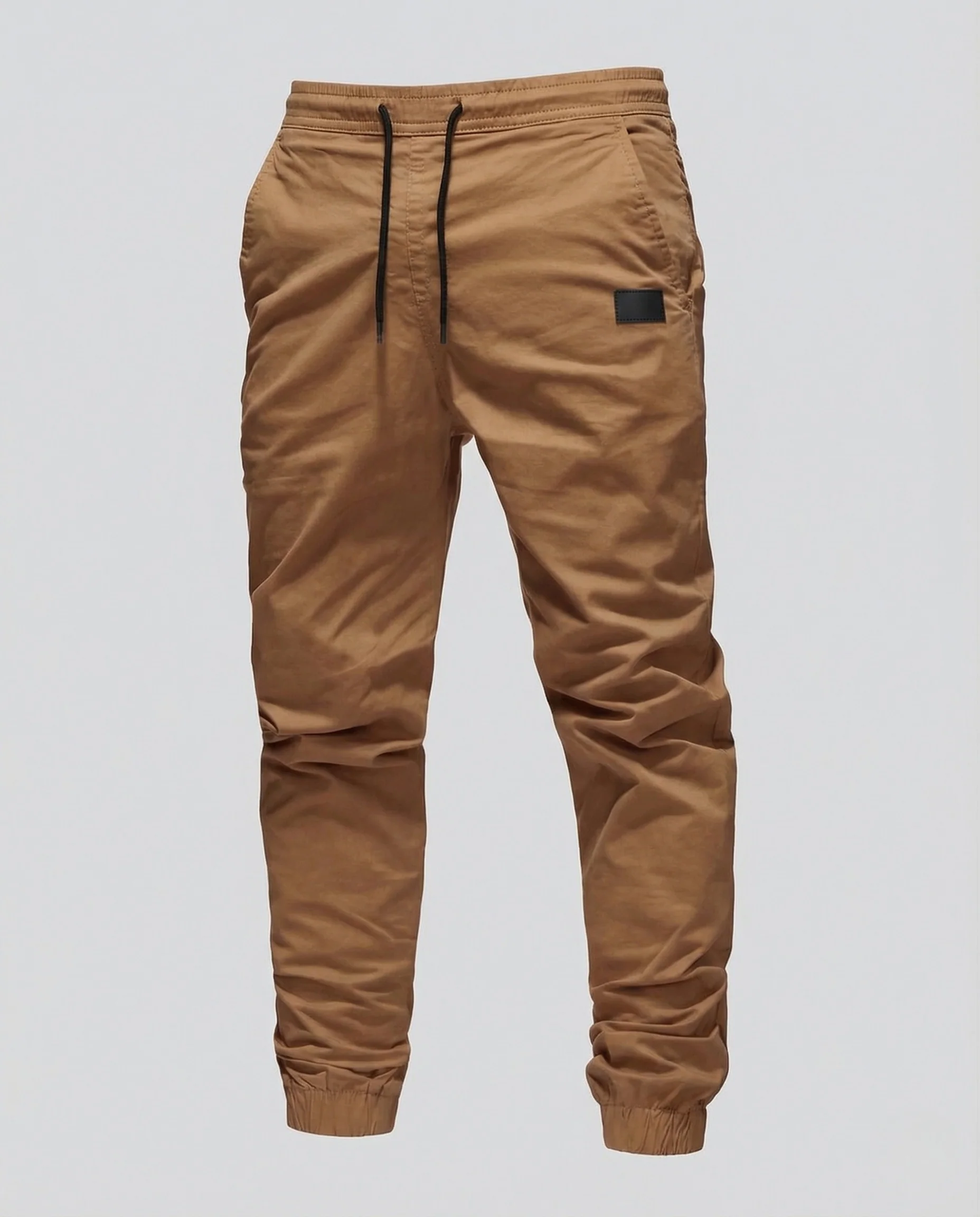 Herren Twill Jogginghose mit Tunnelzug & elastischem Saum - Image 5