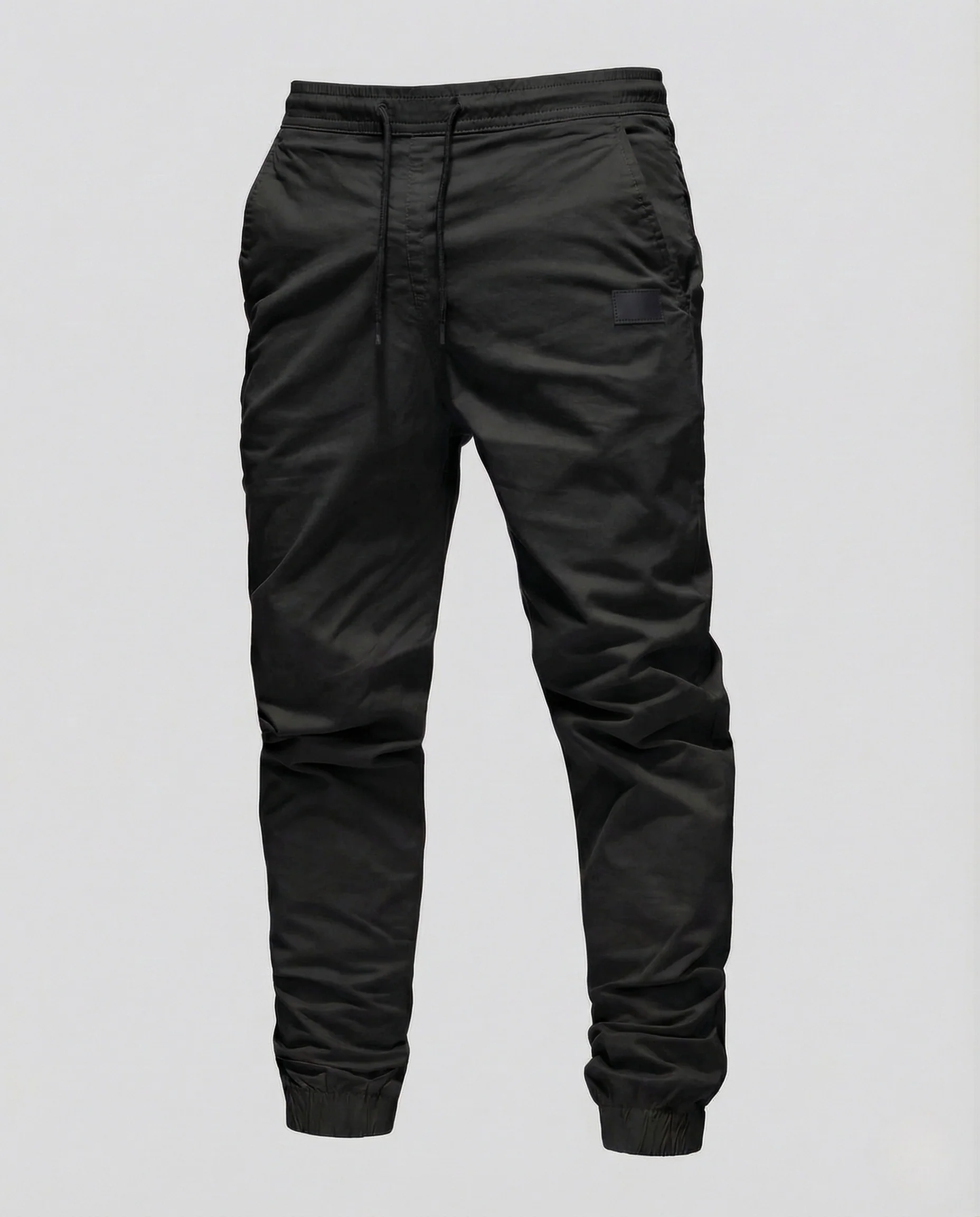 Herren Twill Jogginghose mit Tunnelzug & elastischem Saum - Image 9