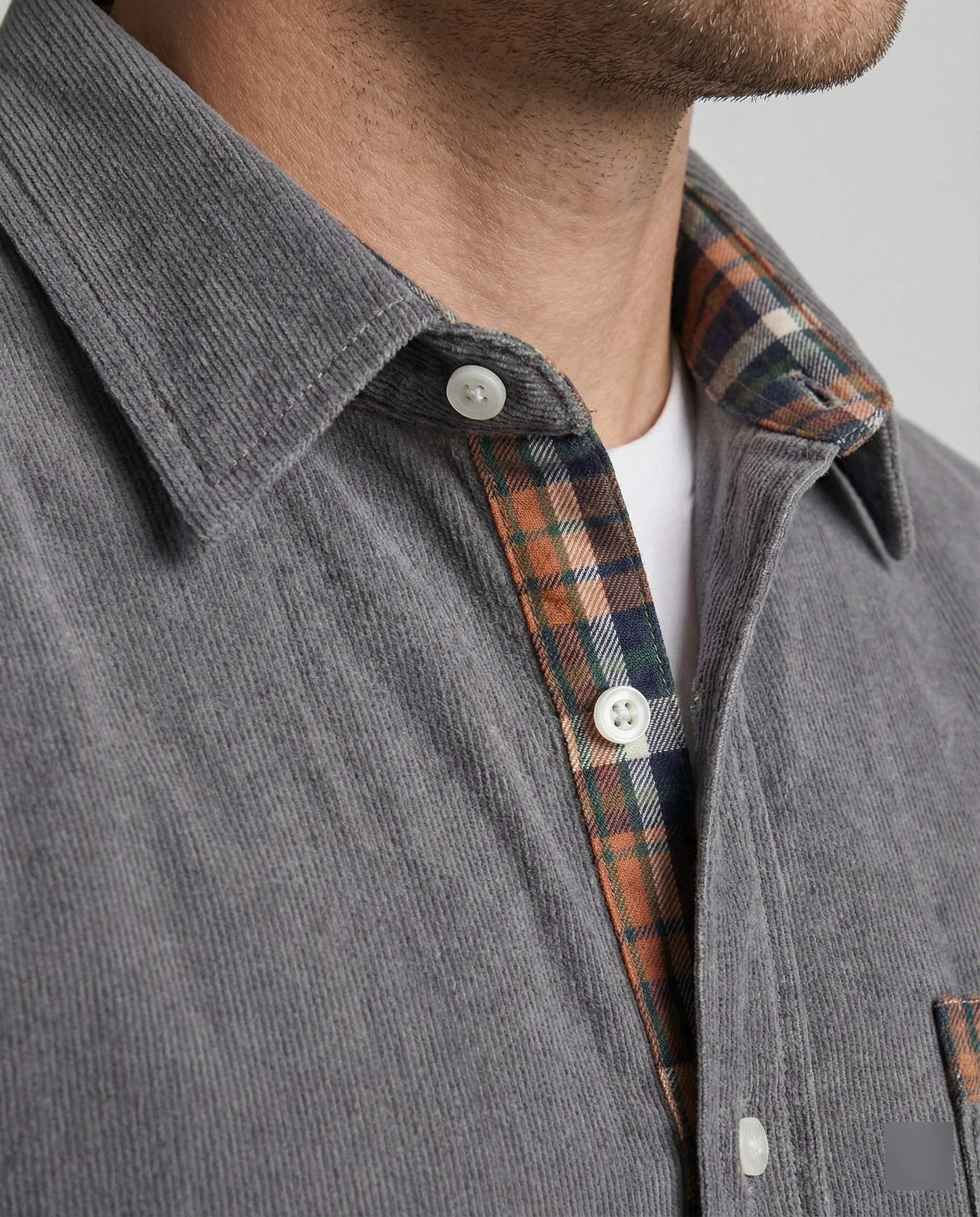 Herren Langarmhemd mit Kontrastdetail - Image 10