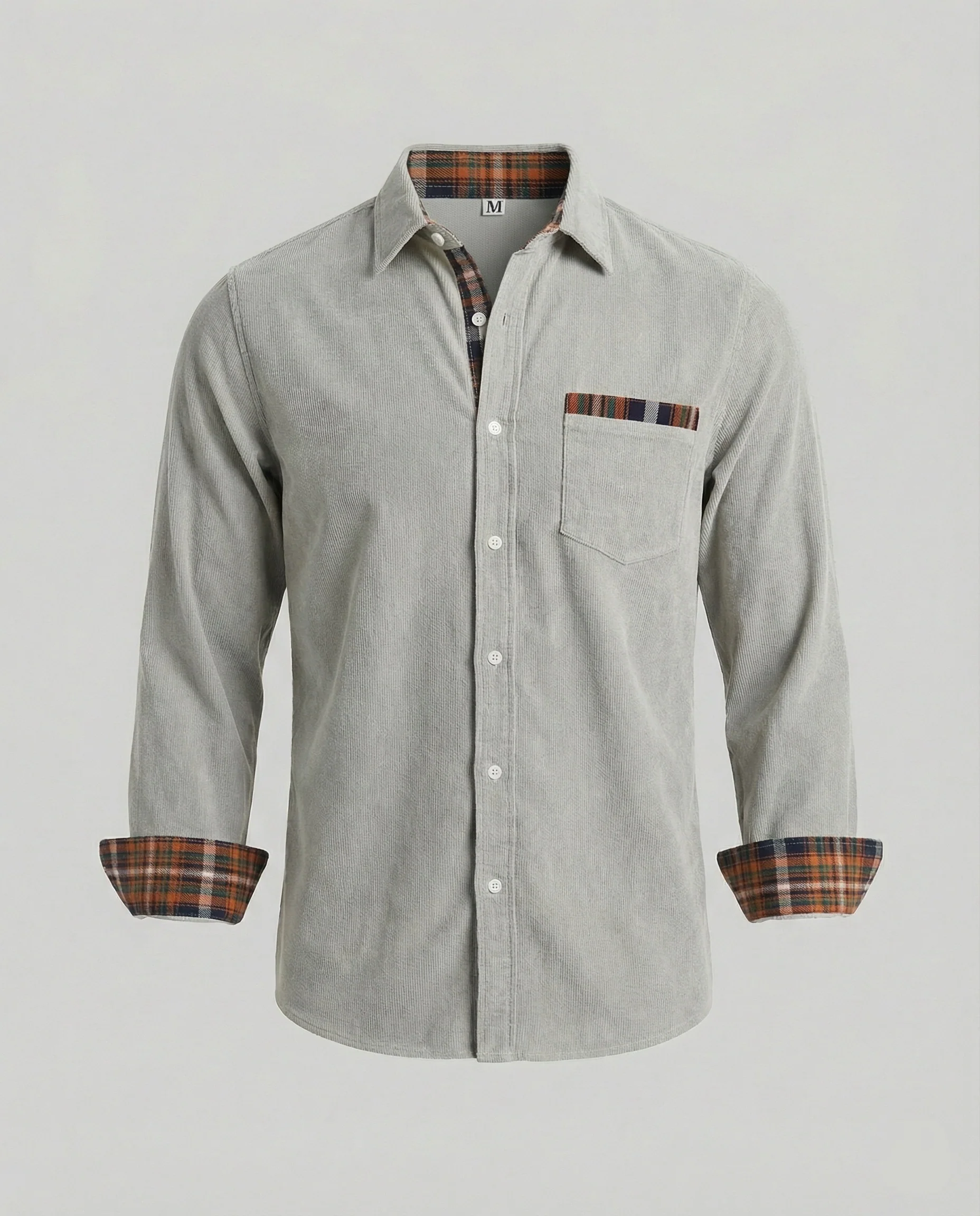 Herren Langarmhemd mit Kontrastdetail - Image 5