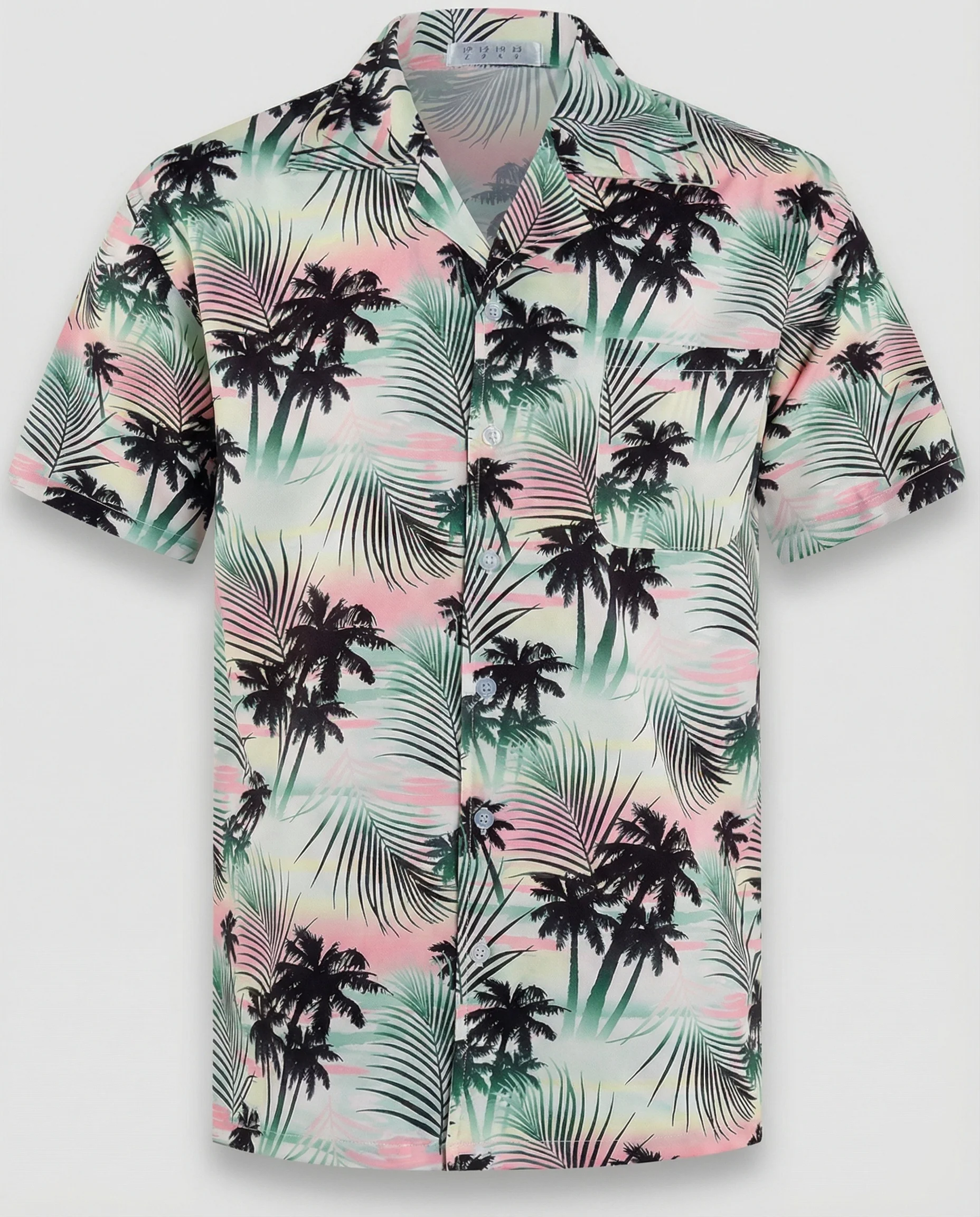 Kurzarm Hawaiihemd Herren Palmenprint - Image 12