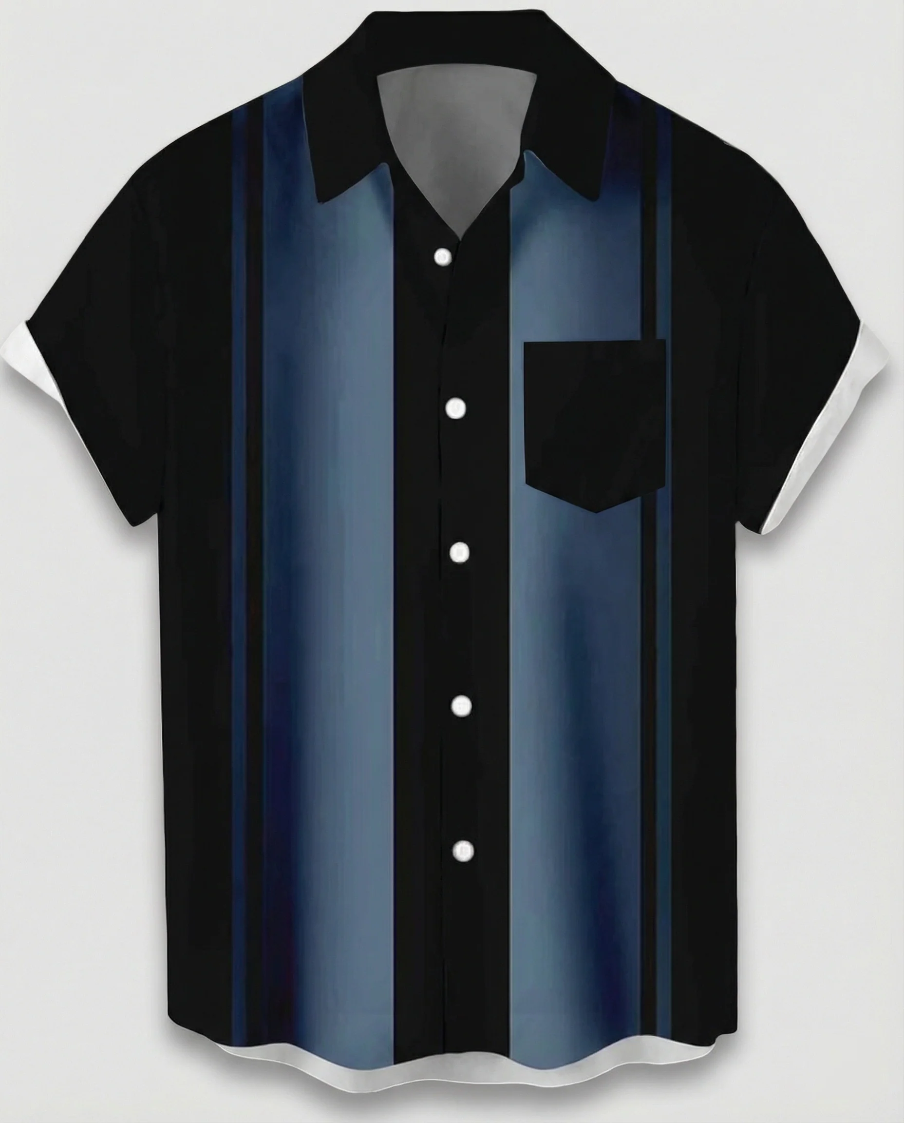 Kurzarm Hawaiihemd Herren Palmenprint - Image 13