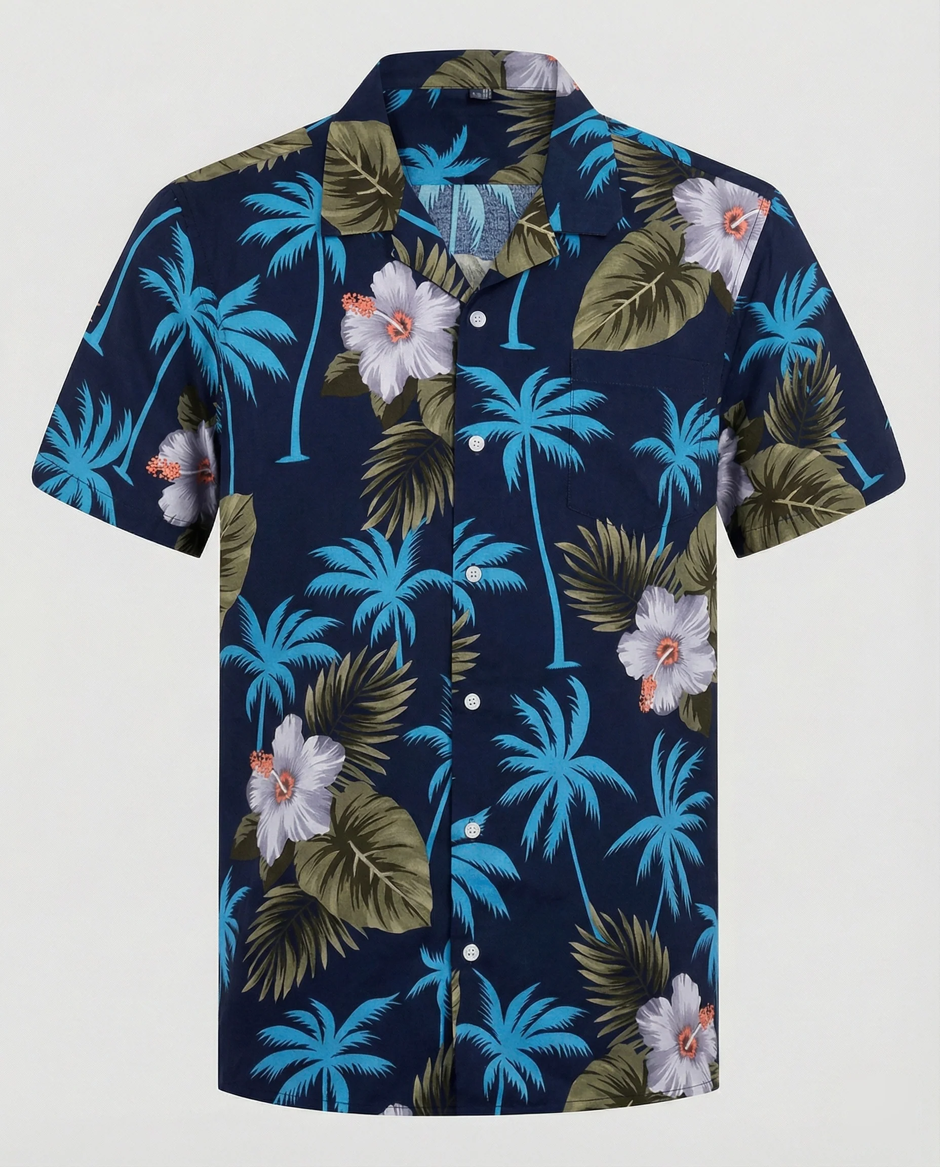 Kurzarm Hawaiihemd Herren Palmenprint - Image 3