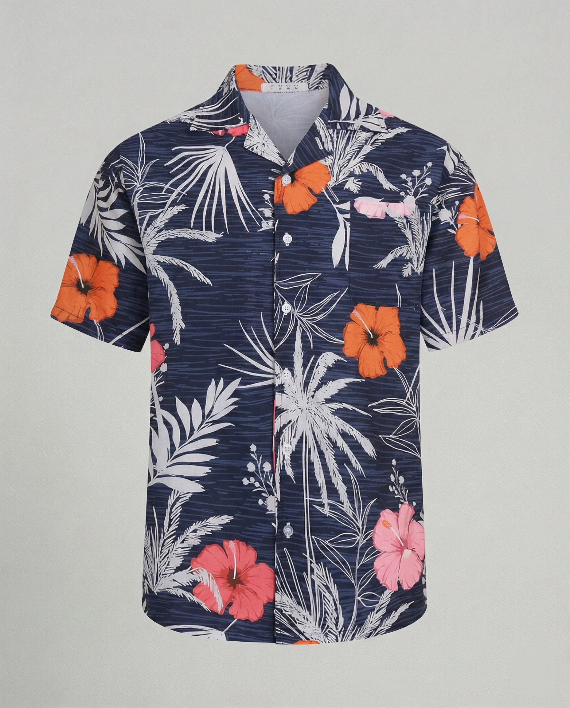Kurzarm Hawaiihemd Herren Palmenprint - Image 38