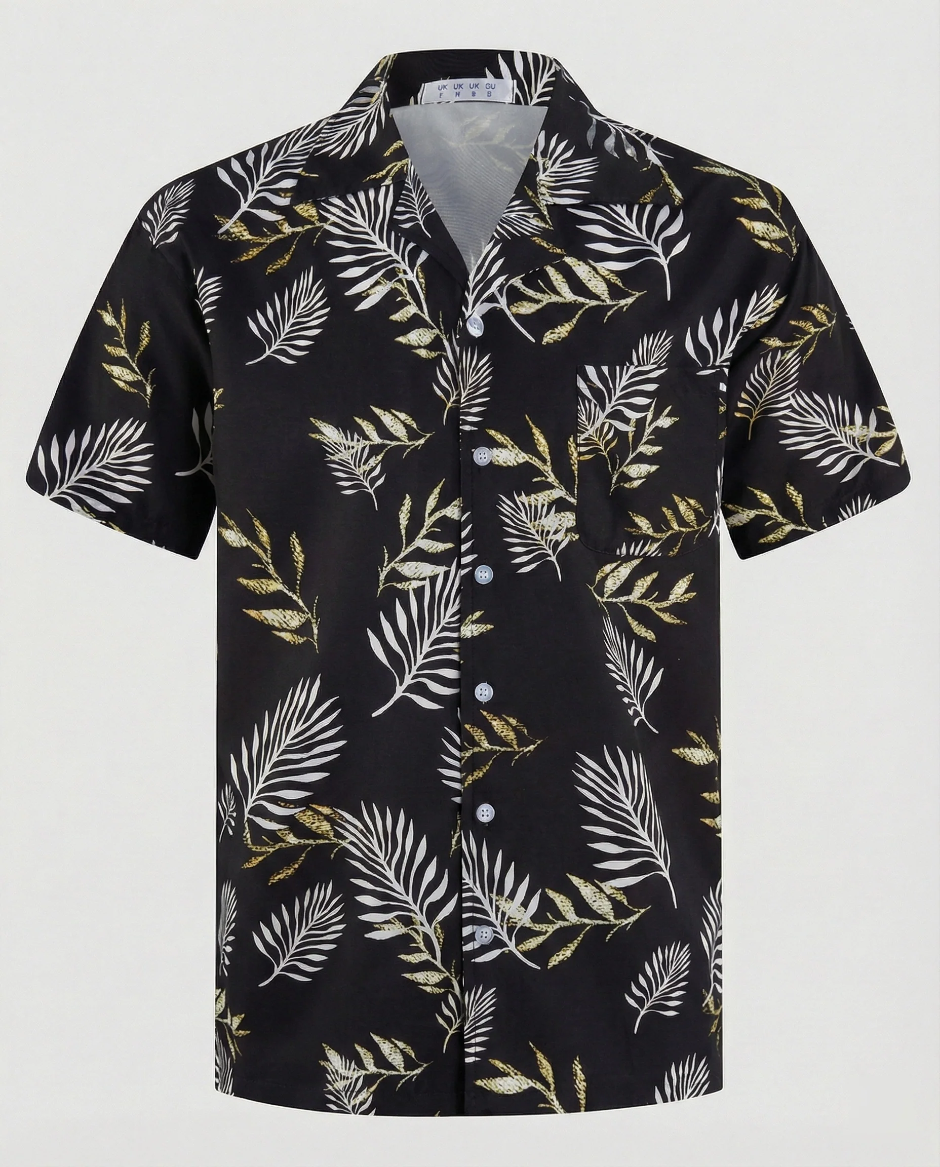 Kurzarm Hawaiihemd Herren Palmenprint - Image 6