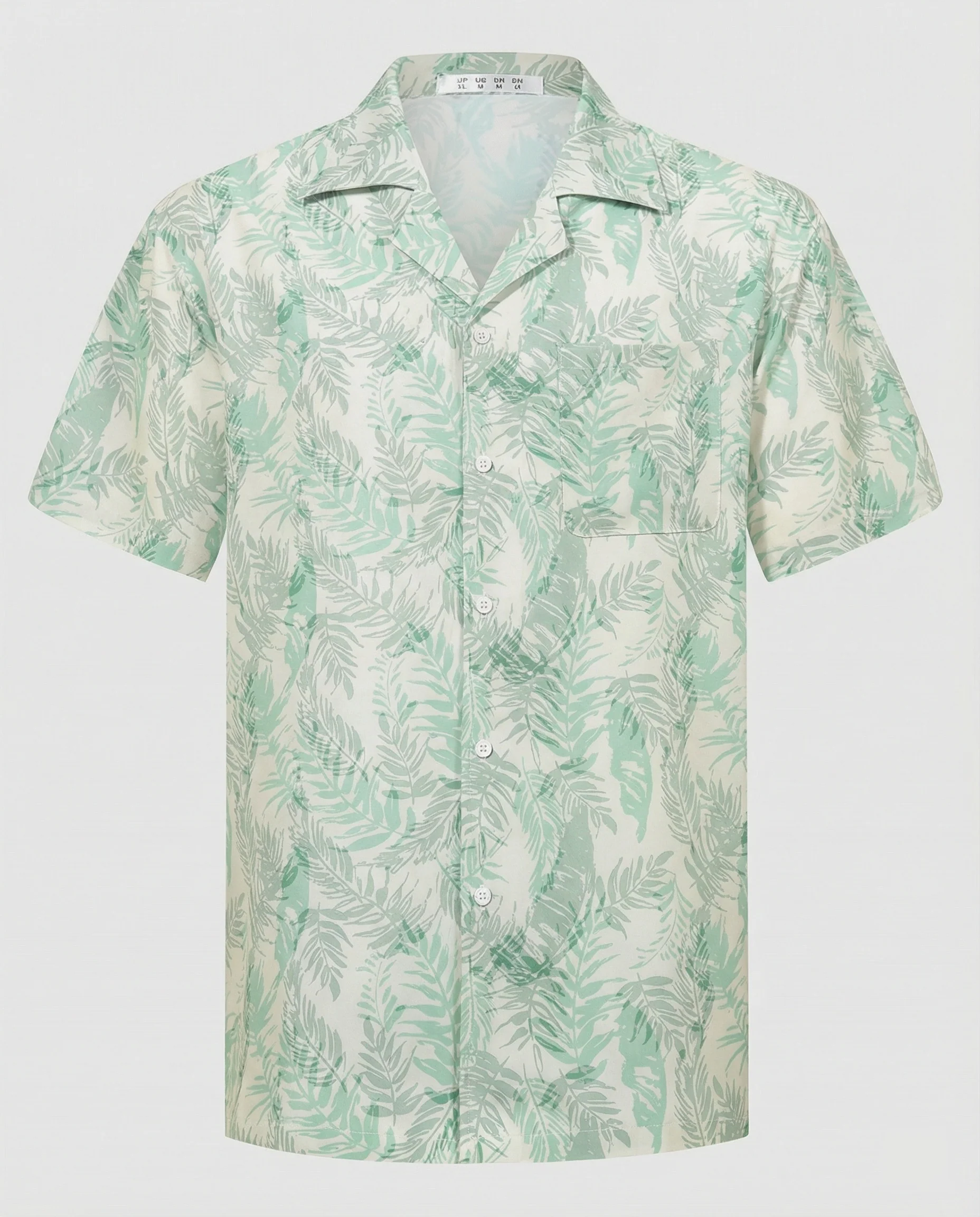 Kurzarm Hawaiihemd Herren Palmenprint - Image 8