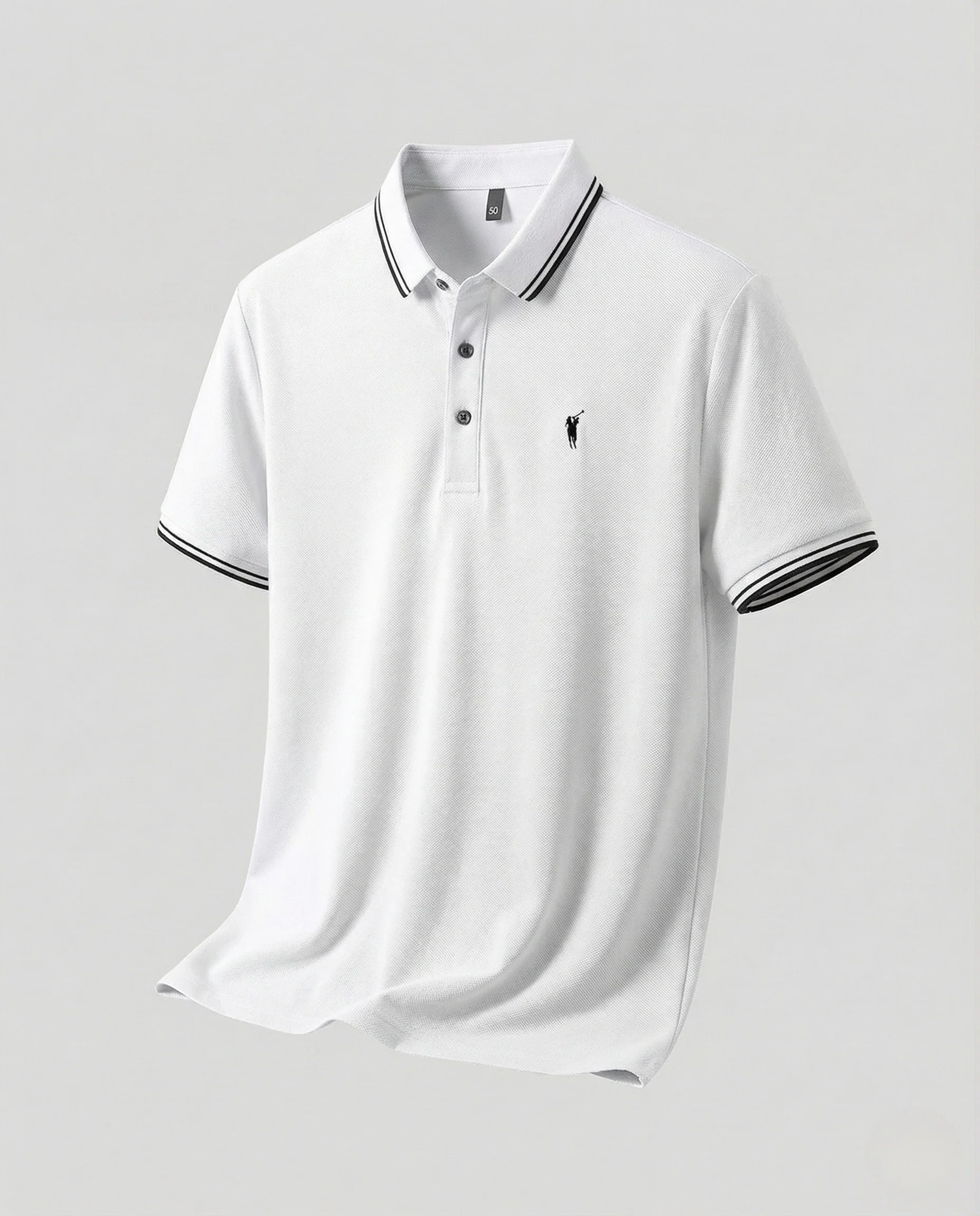 Herren Piqué Poloshirt mit Kontrastkragen - Image 11