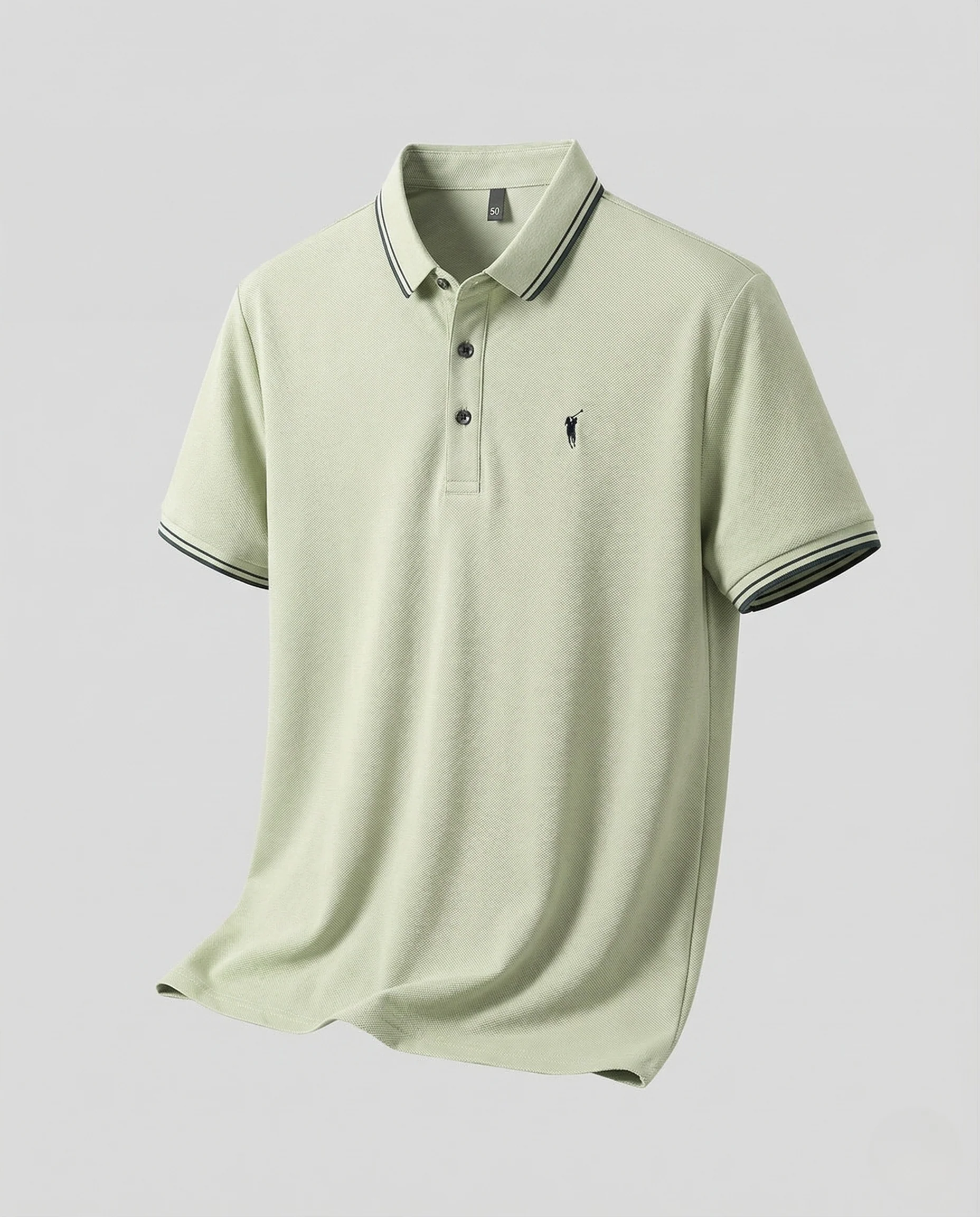 Herren Piqué Poloshirt mit Kontrastkragen - Image 5