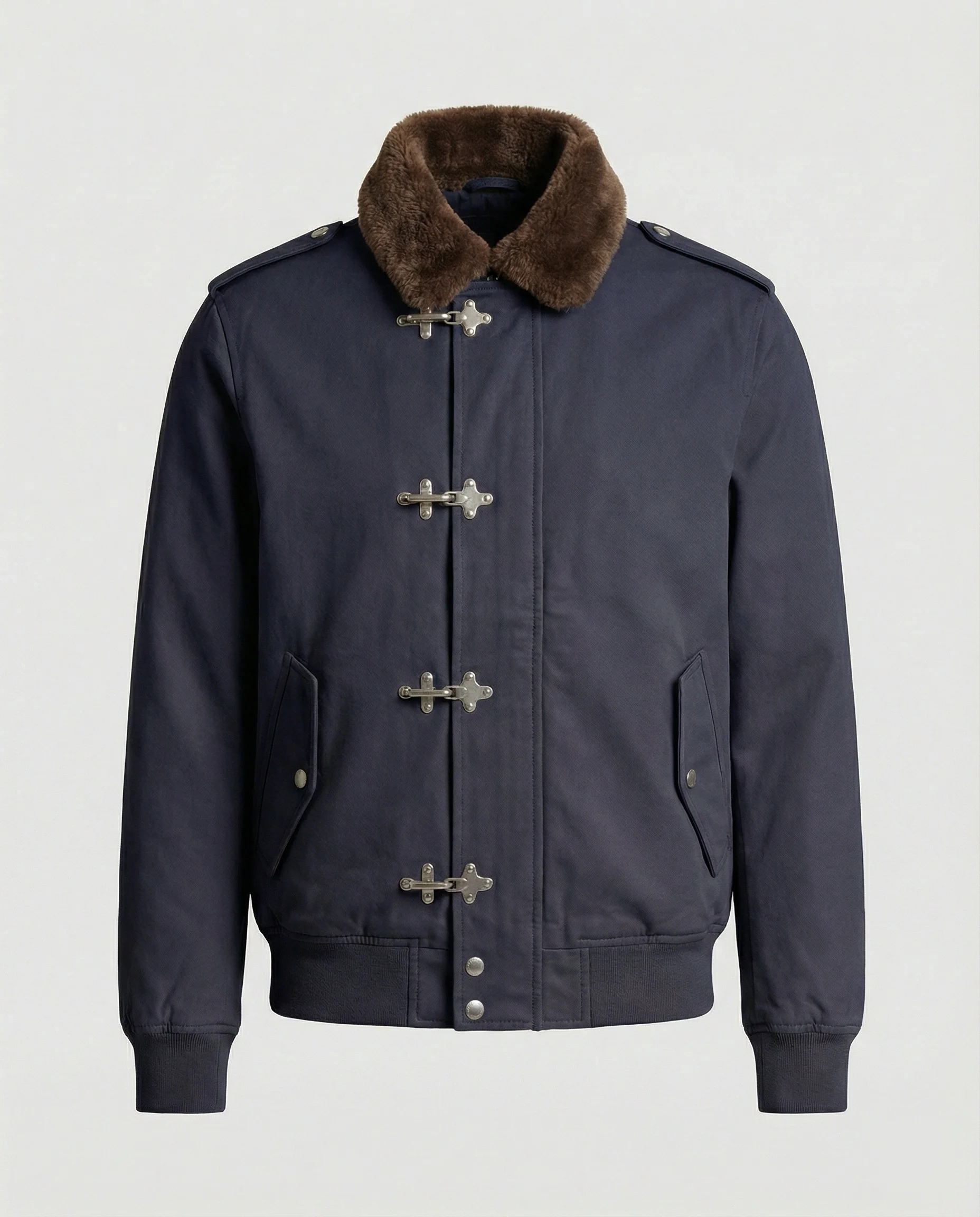 Herren Canvasjacke mit Teddykragen - Image 2