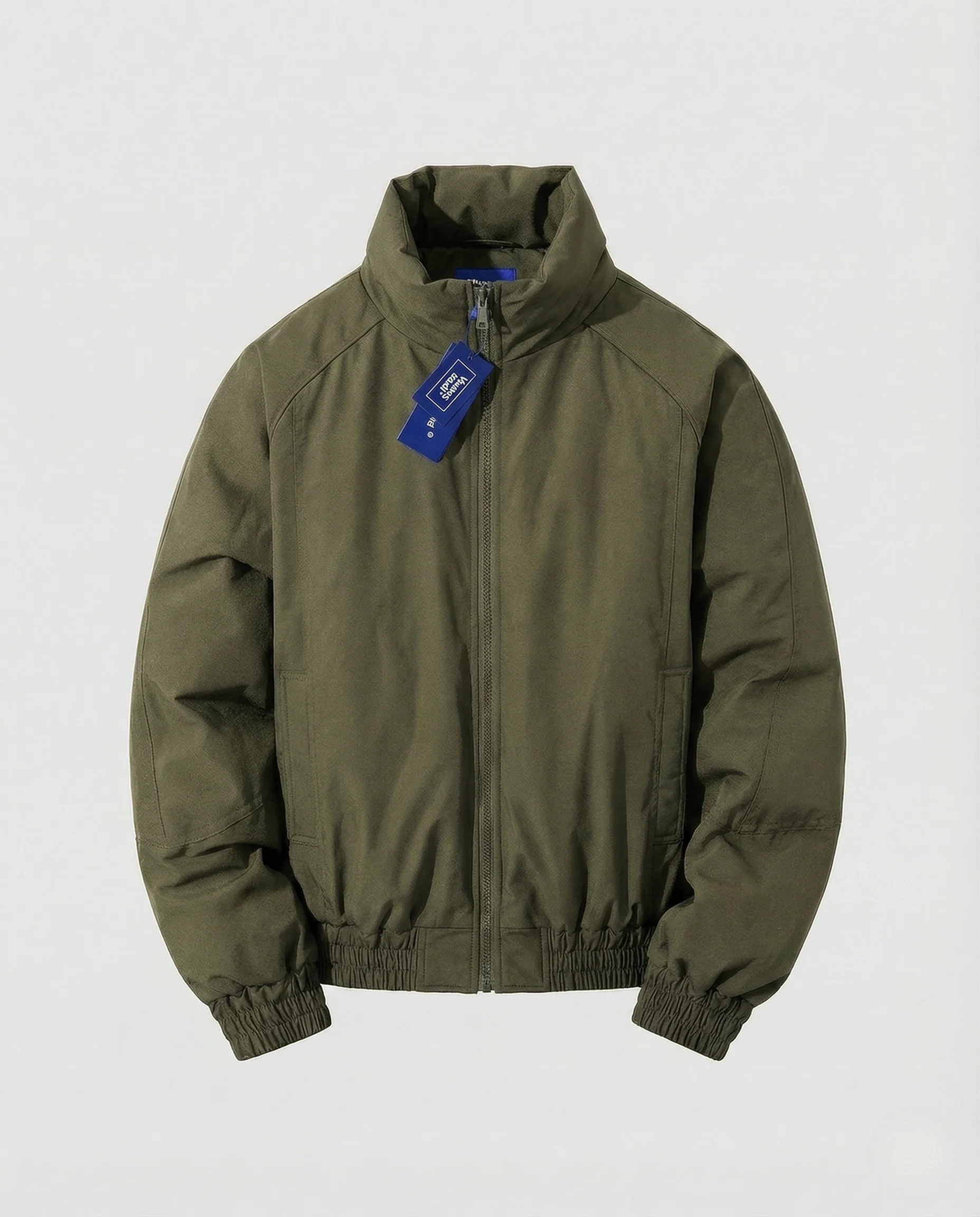 Herren Gesteppte Bomberjacke Kurz mit Stehkragen und Bündchen - Image 8