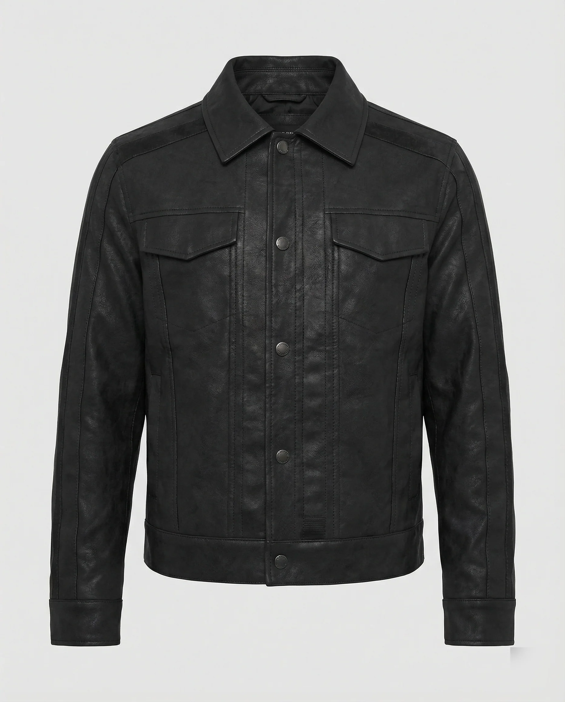 Herren Biker Lederjacke Kurz