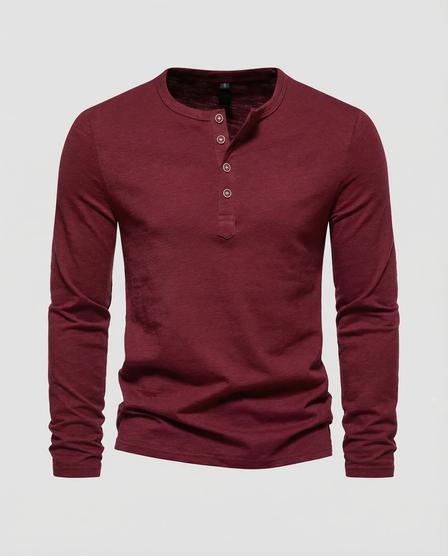 Herren Henleyshirt Langarm - Image 5
