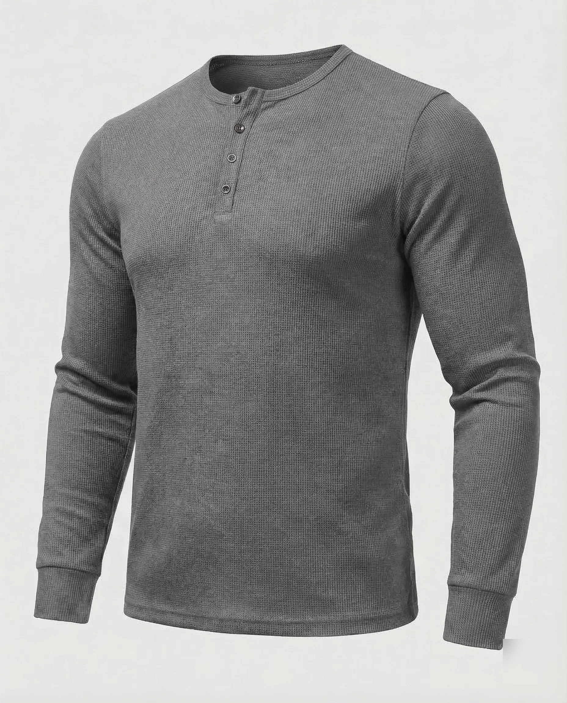 Herren Henleyshirt Langarm - Image 10