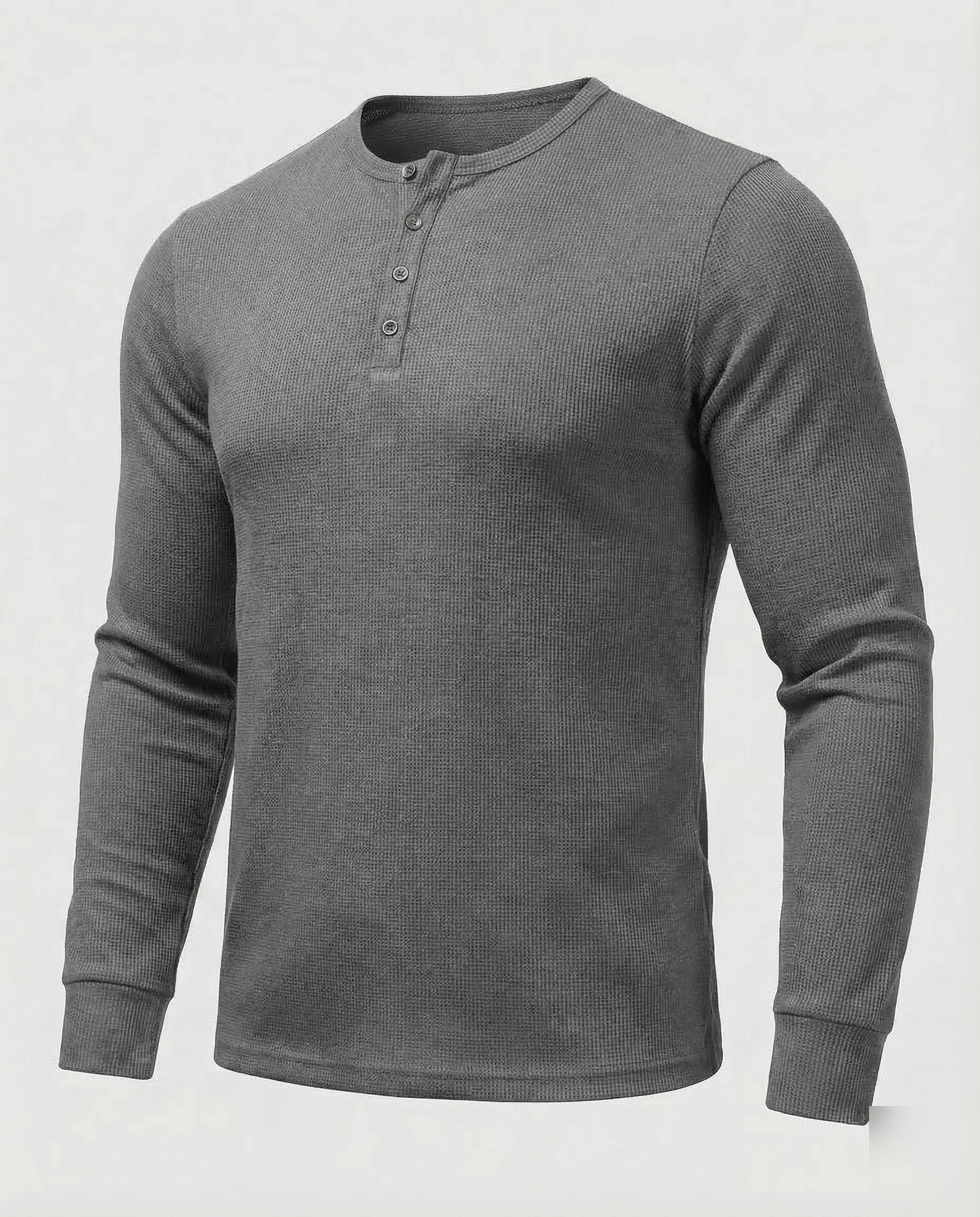 Herren Henleyshirt Langarm - Image 6