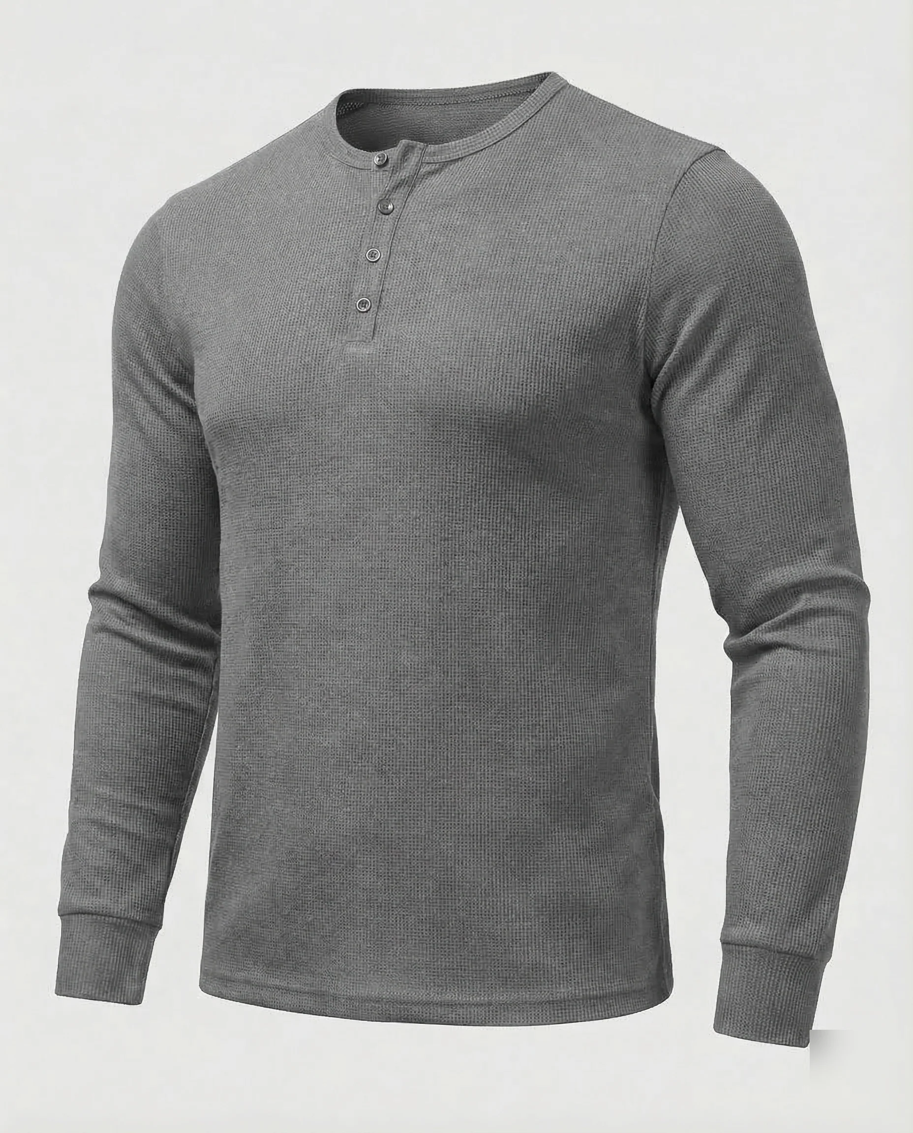 Herren Henleyshirt Langarm - Image 7