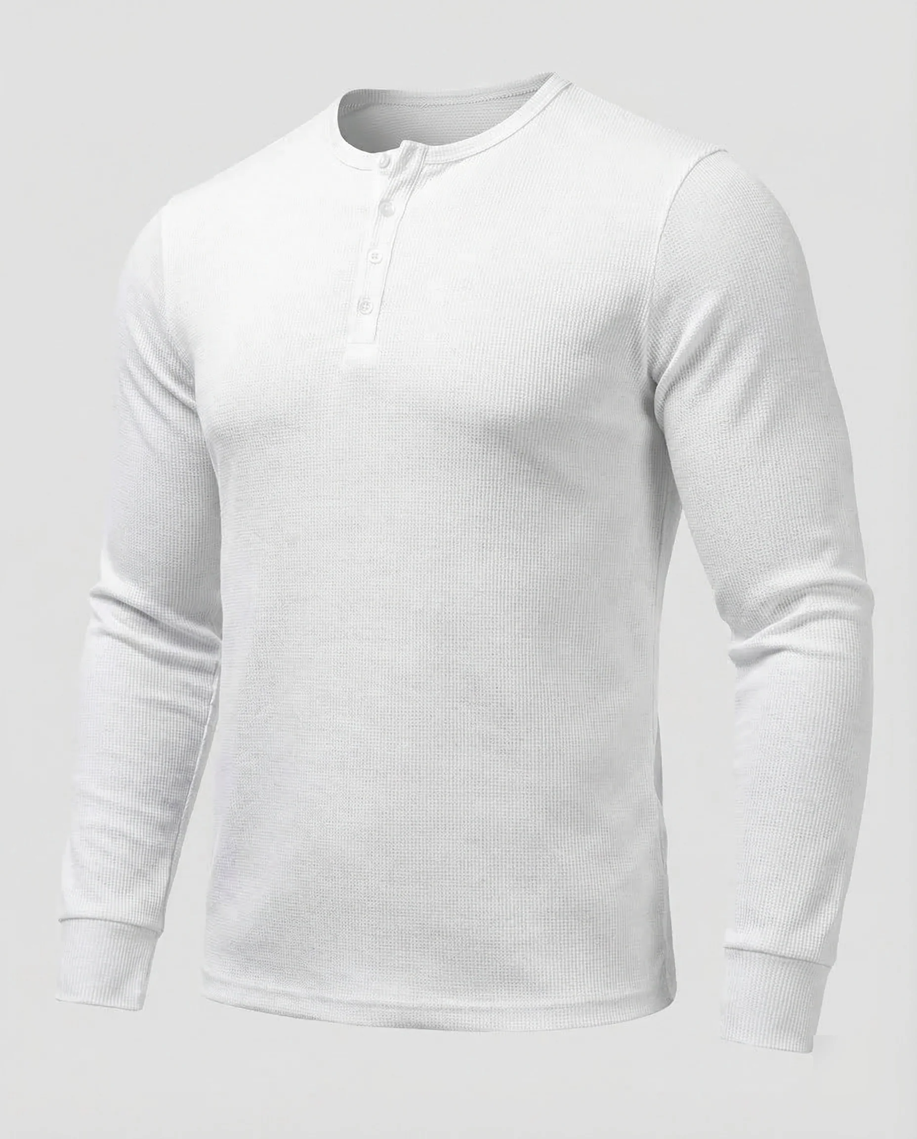 Herren Henleyshirt Langarm - Image 8