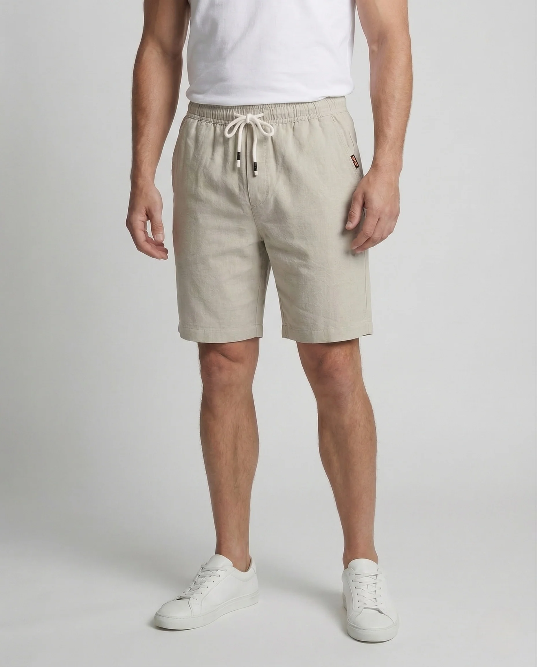 Herren Bermuda Baumwollmix Elastikbund - Image 2