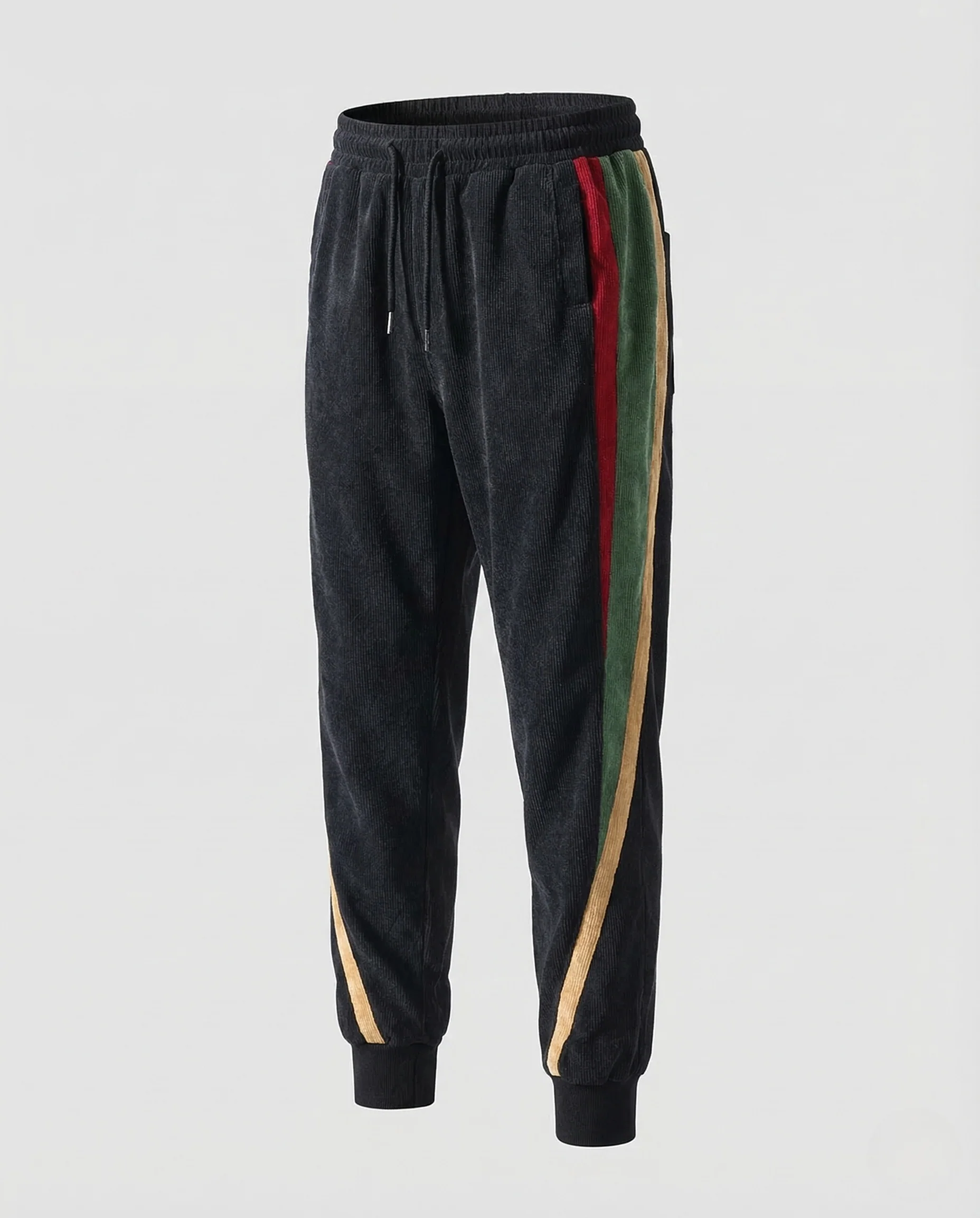 Herren Cord Jogginghose Tunnelzug Streifen - Image 5
