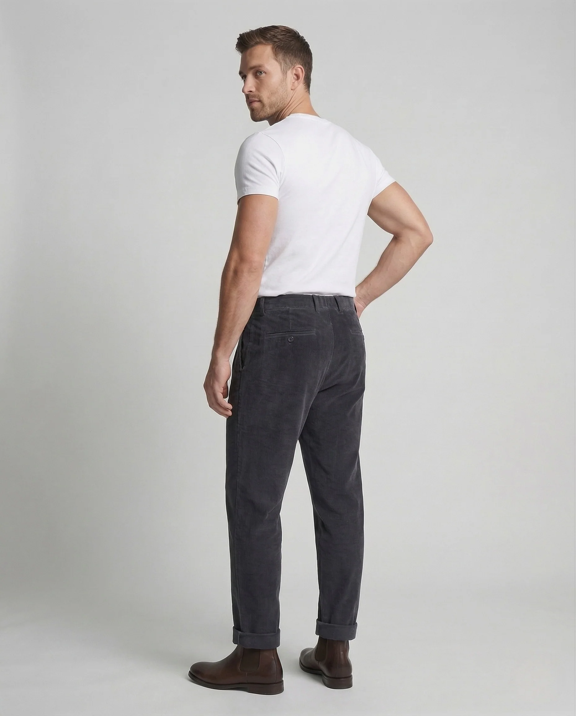 Herren Cordhose Bundfalten - Image 4