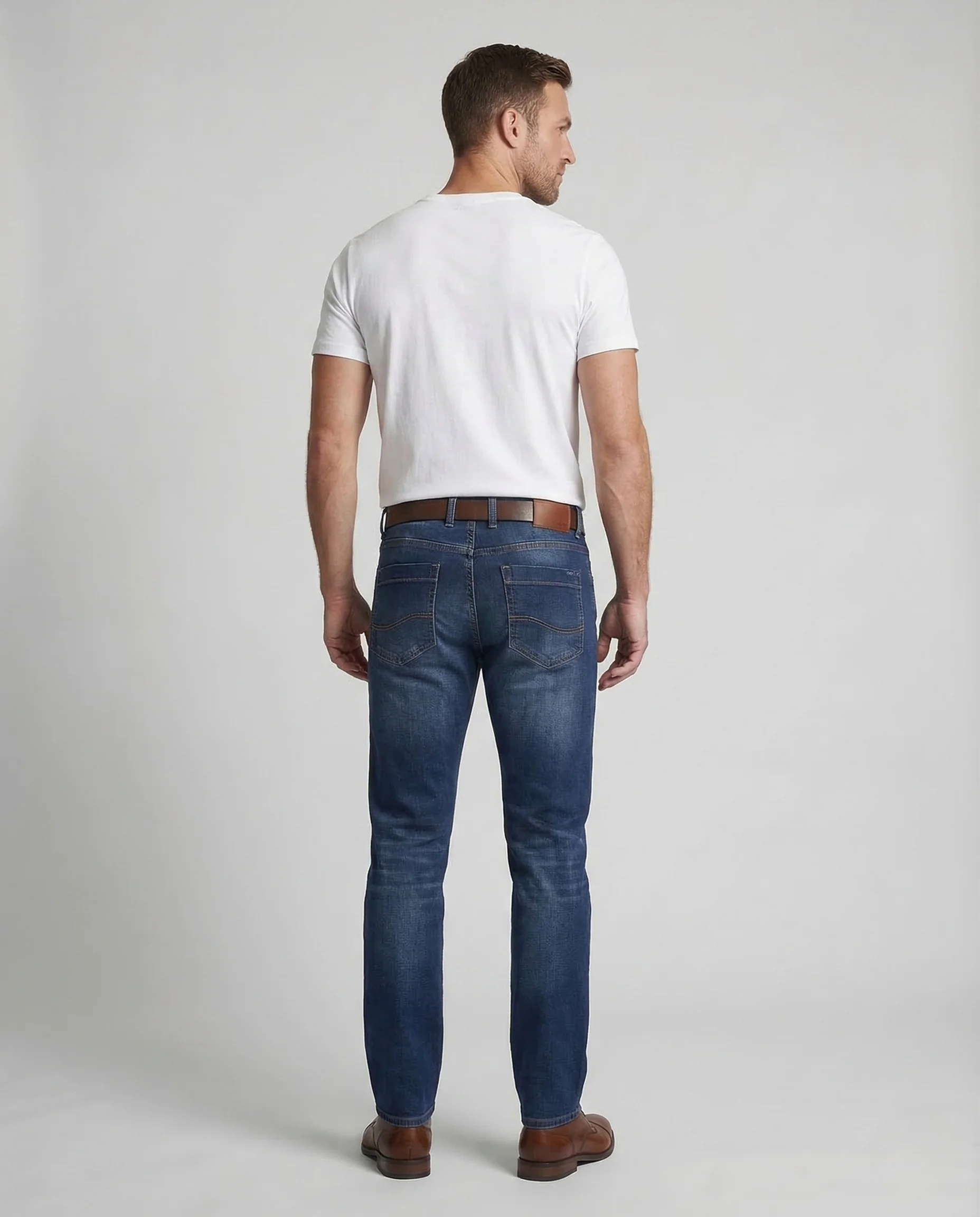 Herren Jeans Five Pocket Washed - Image 4