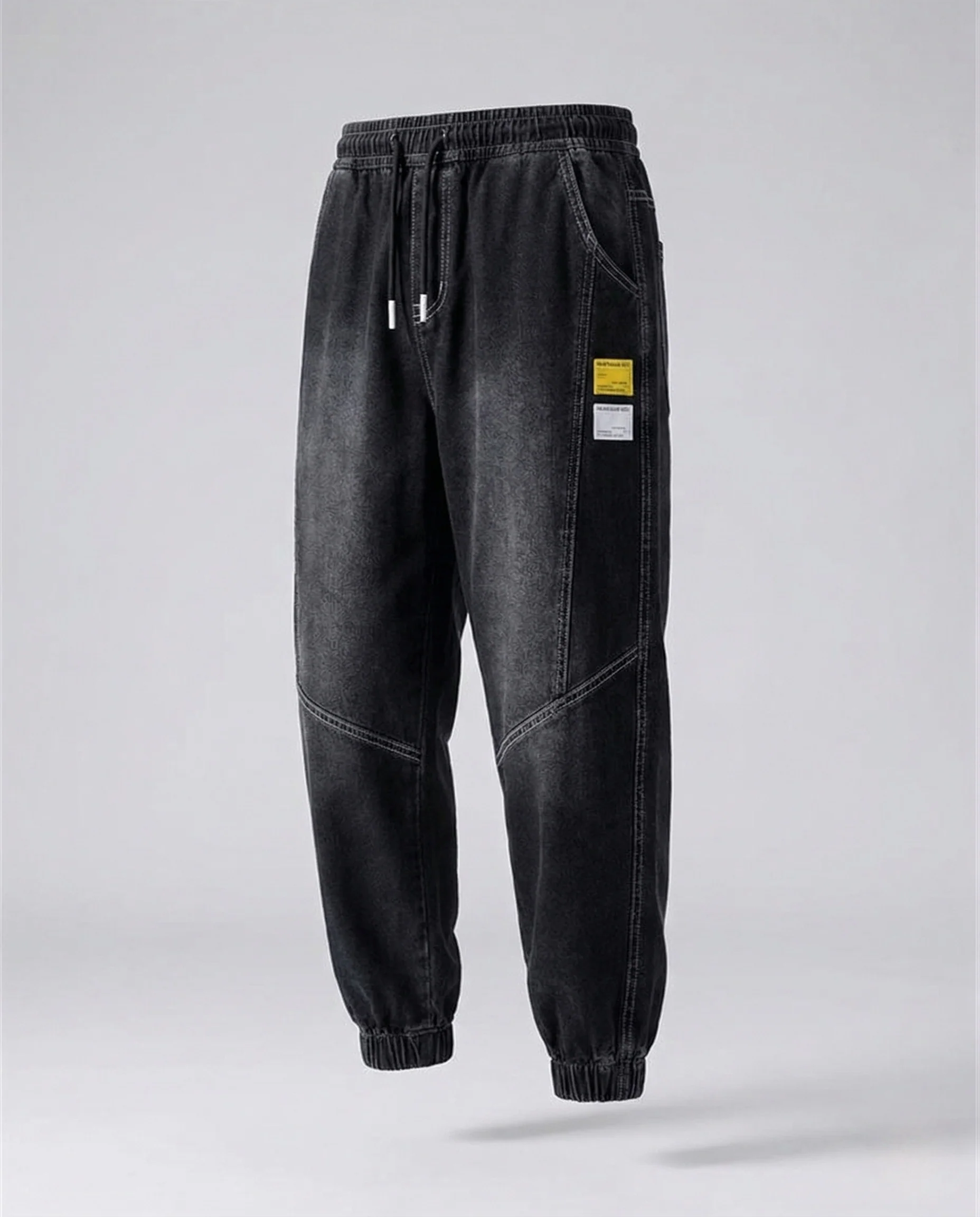 Herren Jeans Jogginghose mit Patch & Knieverstärkung - Image 5