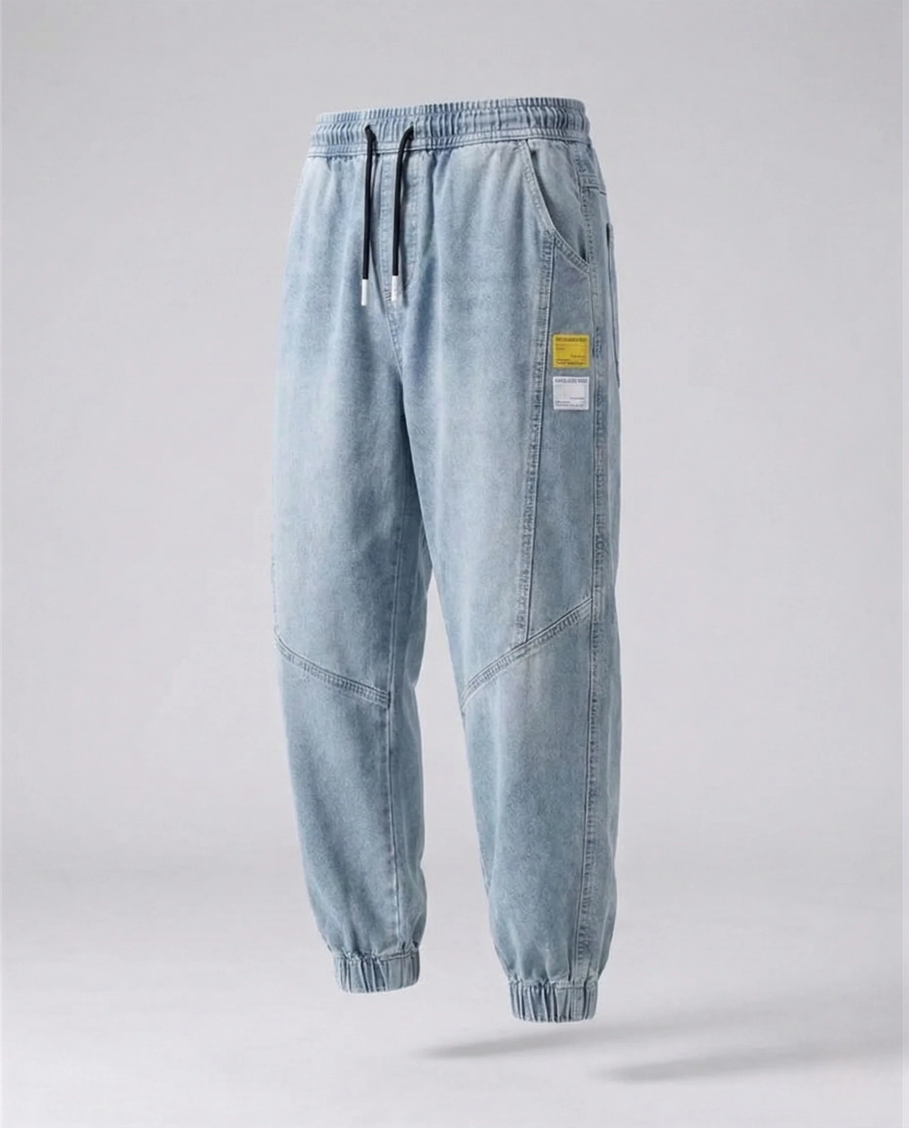 Herren Jeans Jogginghose mit Patch & Knieverstärkung - Image 6