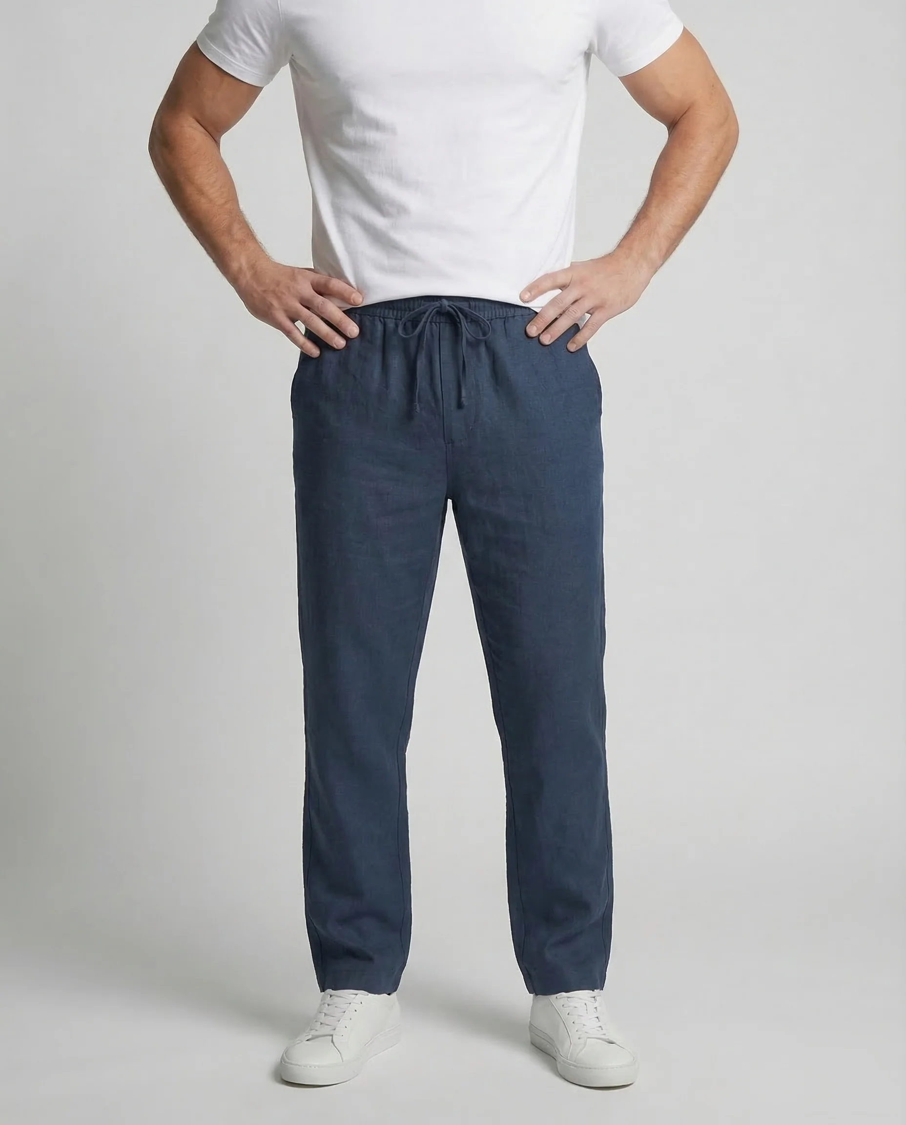 Herren Leinenhose Tunnelzug - Image 2