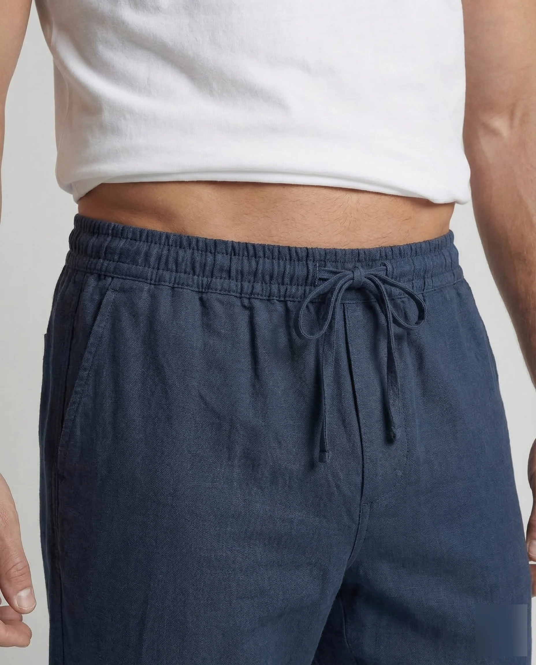 Herren Leinenhose Tunnelzug - Image 3