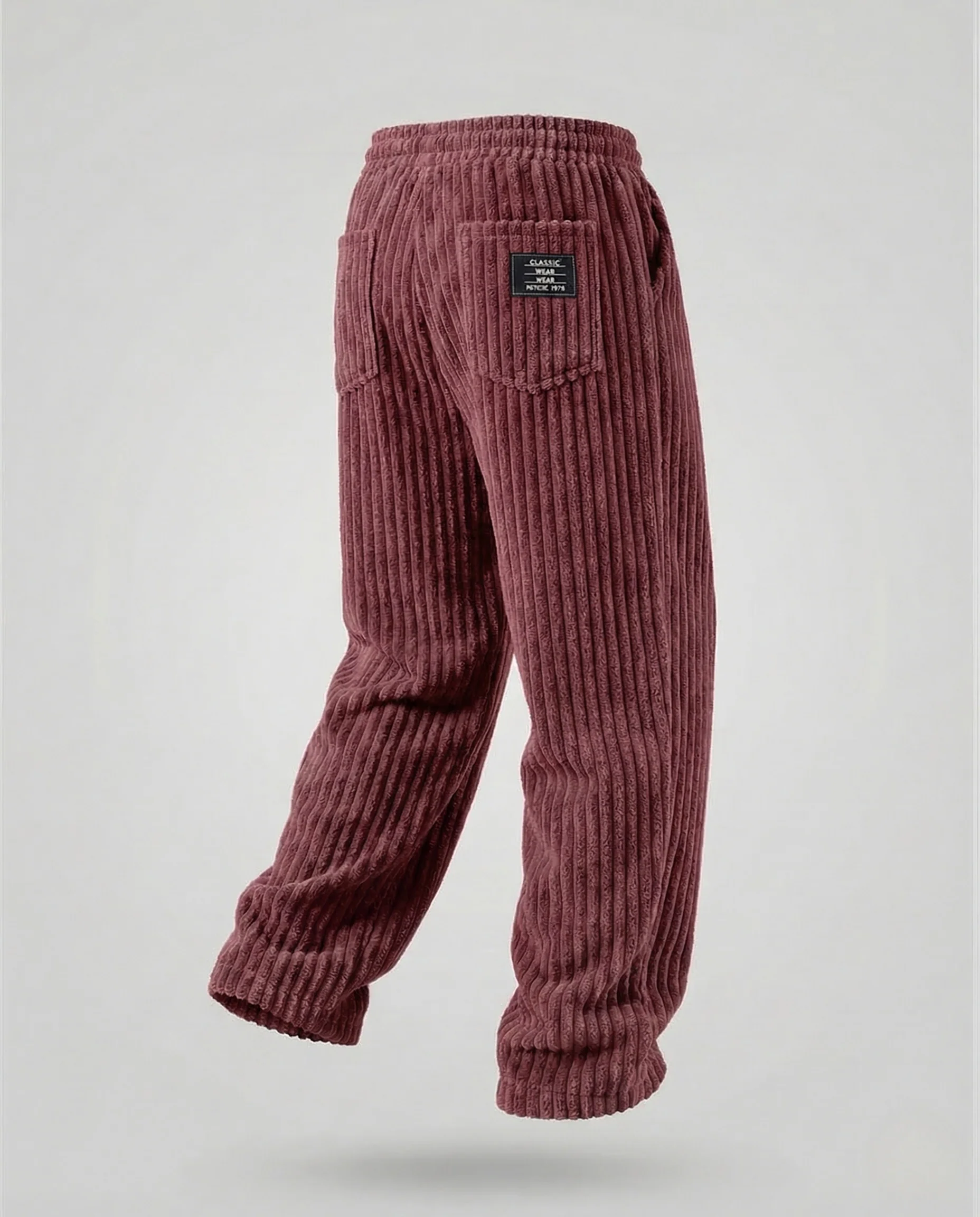 Herren Velours Hose Weit Elastikbund - Image 10